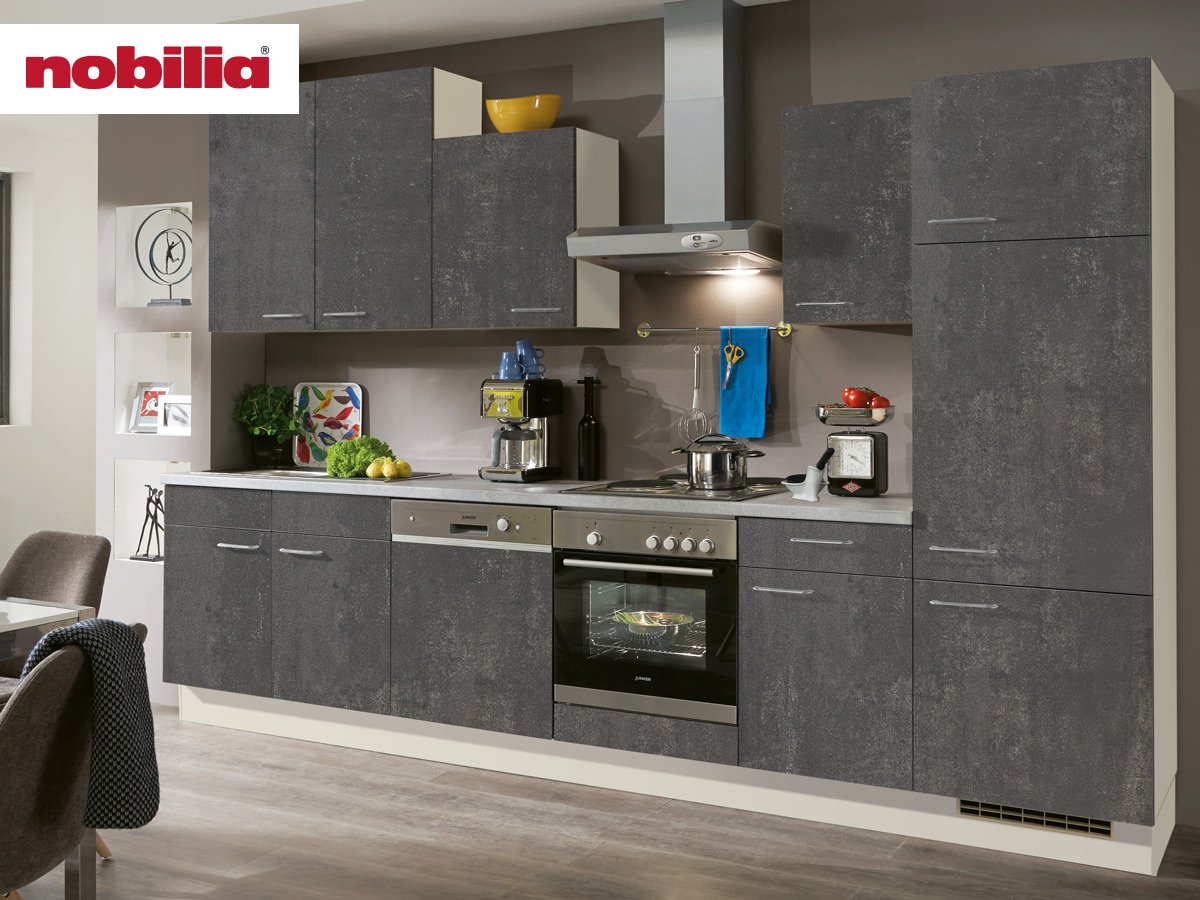 Küchenzeile 330 cm -  mit Geräten - Küchenfronten matt - SPEED Küchenzeile 330 cm -  mit Geräten - Küchenfronten matt - SPEED