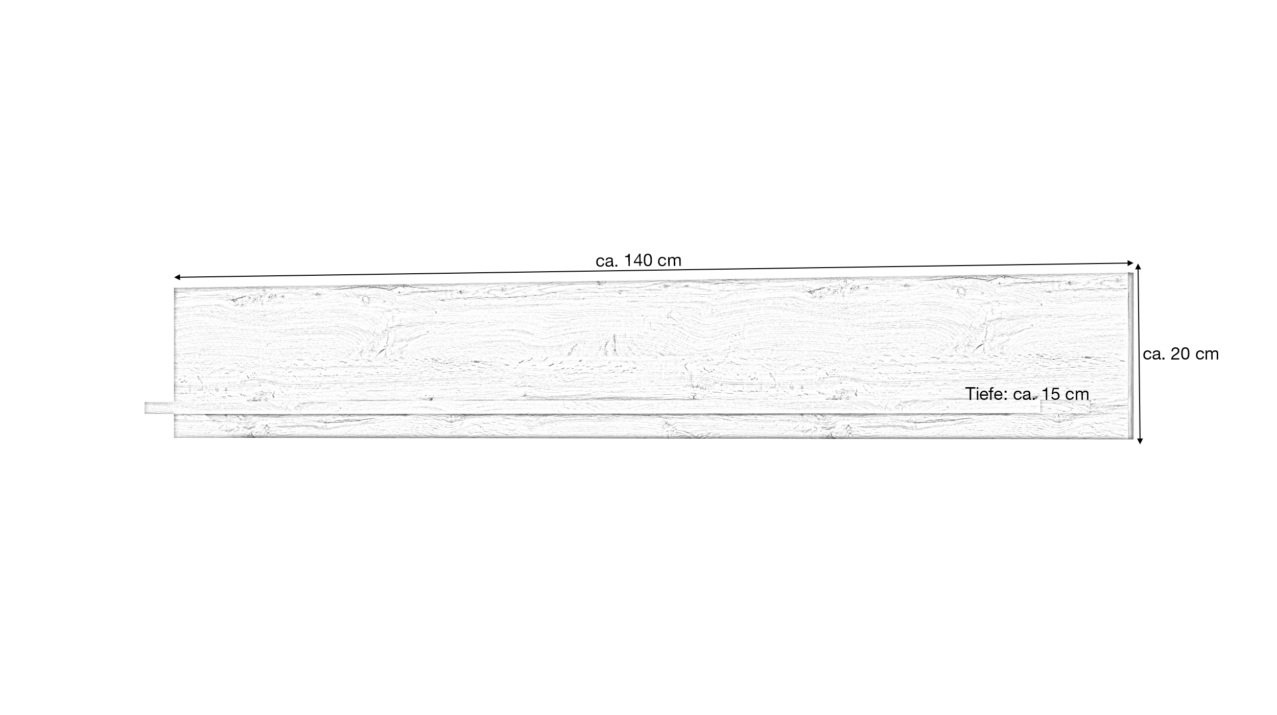Wandboard Wotan Eiche 140 cm - JAM