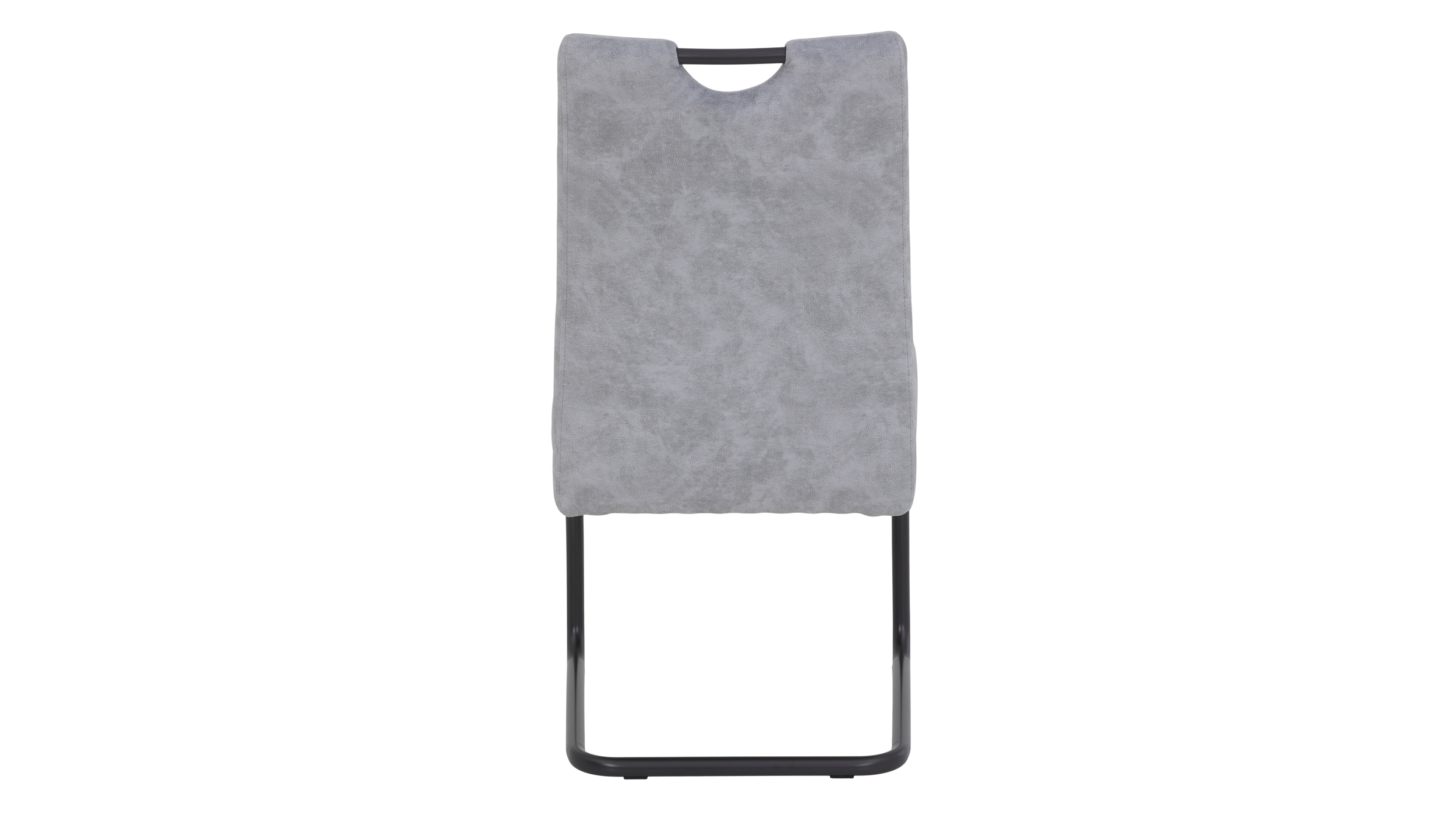 Schwingstuhl grau mit Taschenfederkern-Polsterung - Luxus Komfortsitz - LAURINA