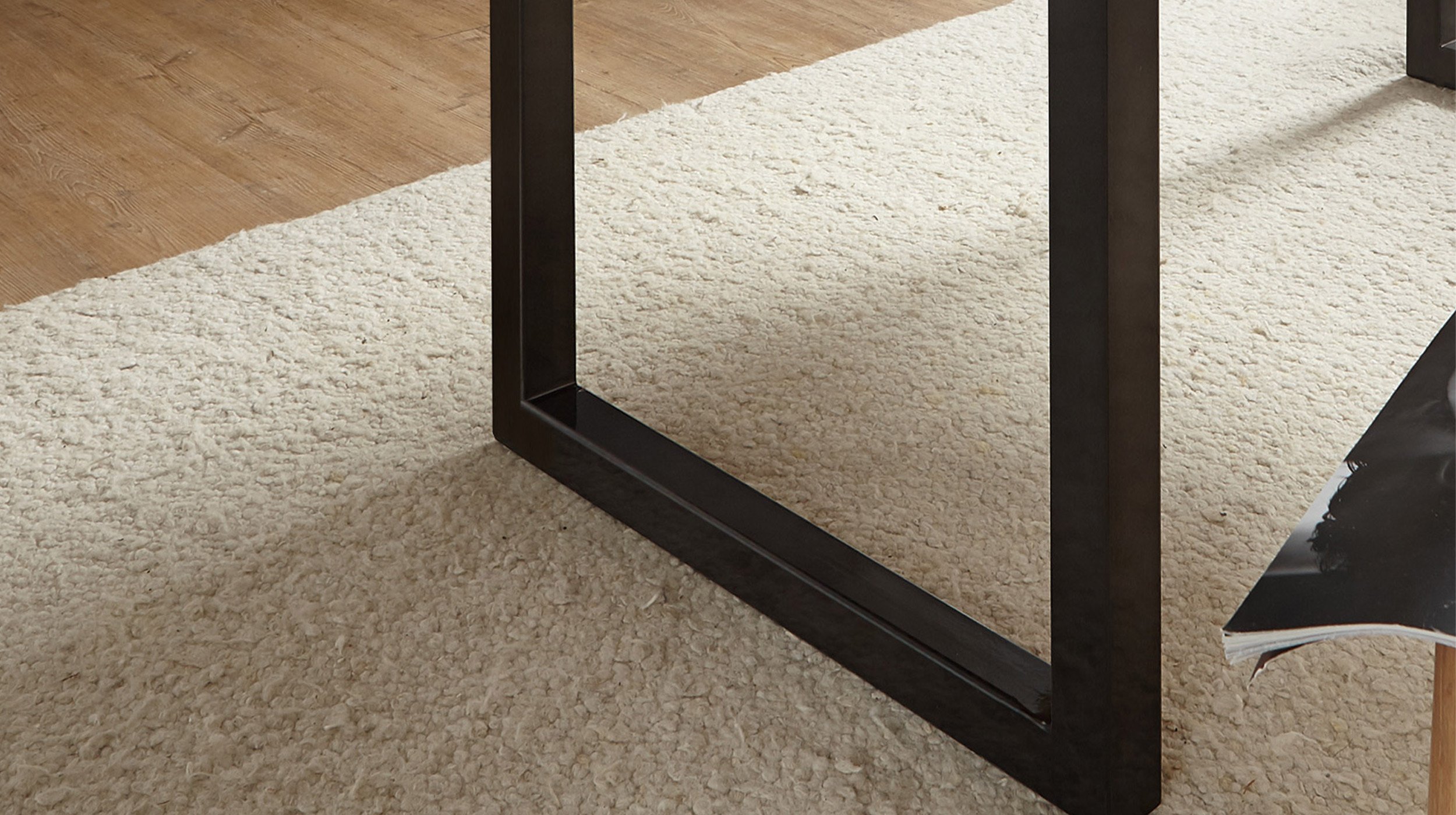 Esstisch Baumkantentisch 160 x 90 cm Akazie lackiert massiv - TICO