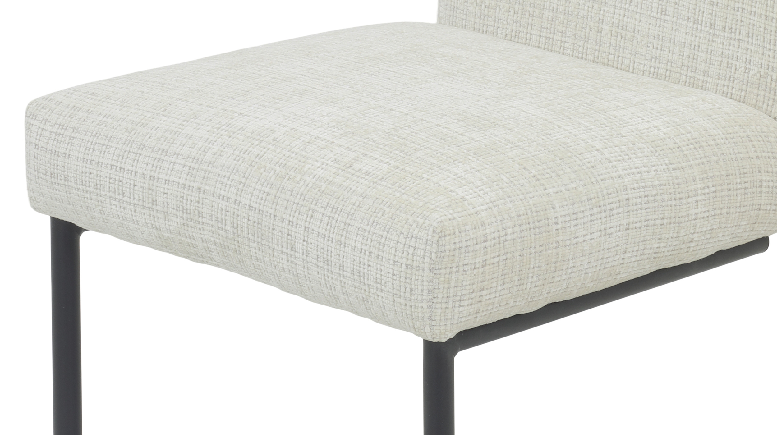 Schwingstuhl grau-beige Freischwinger Webstoff - CLEO