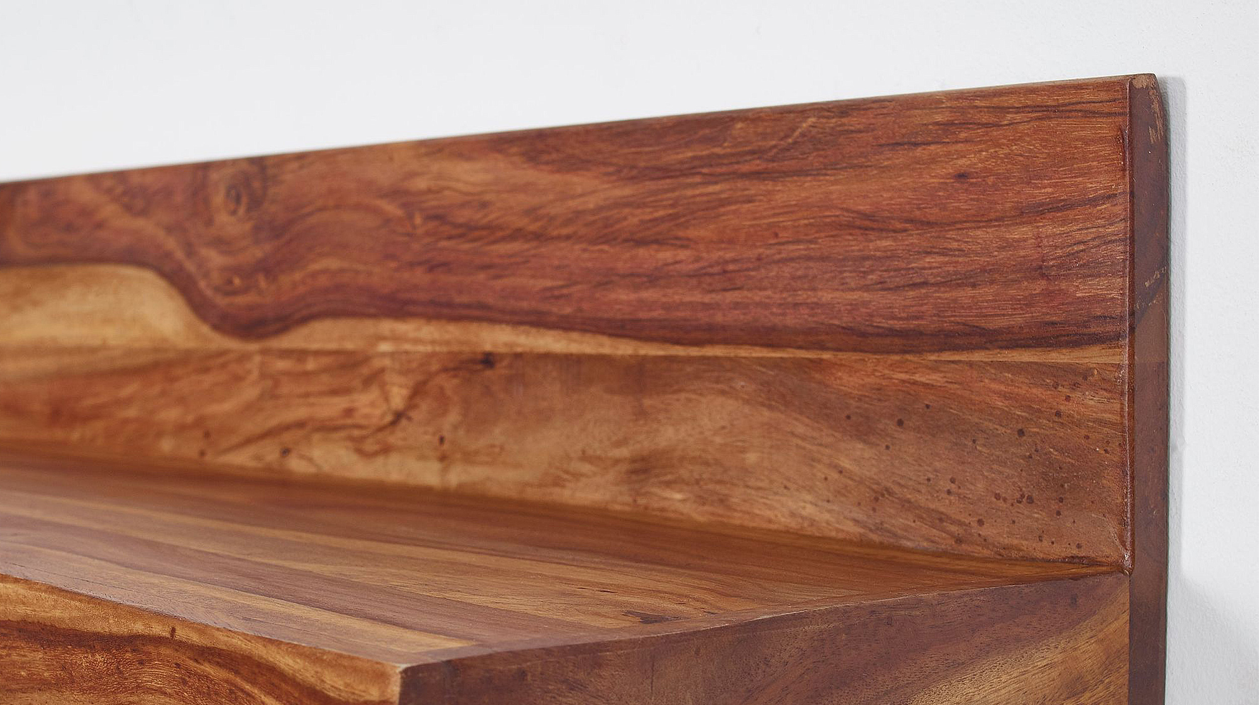 Wandboard Sheesham massiv gebeizt - 80 cm - MIKKEL