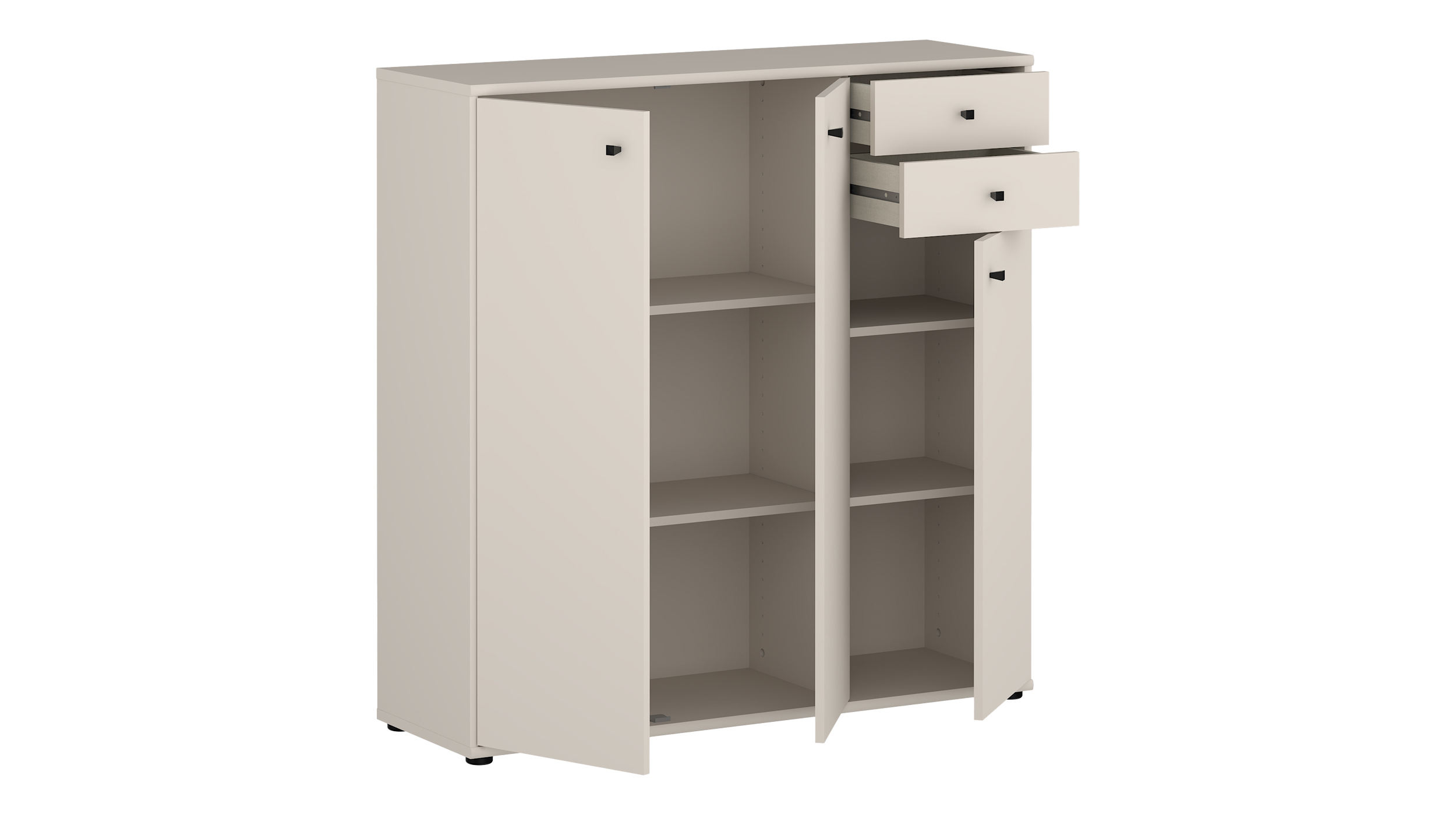 Kommode mit Schubladen beige 85 cm - TEMPRA