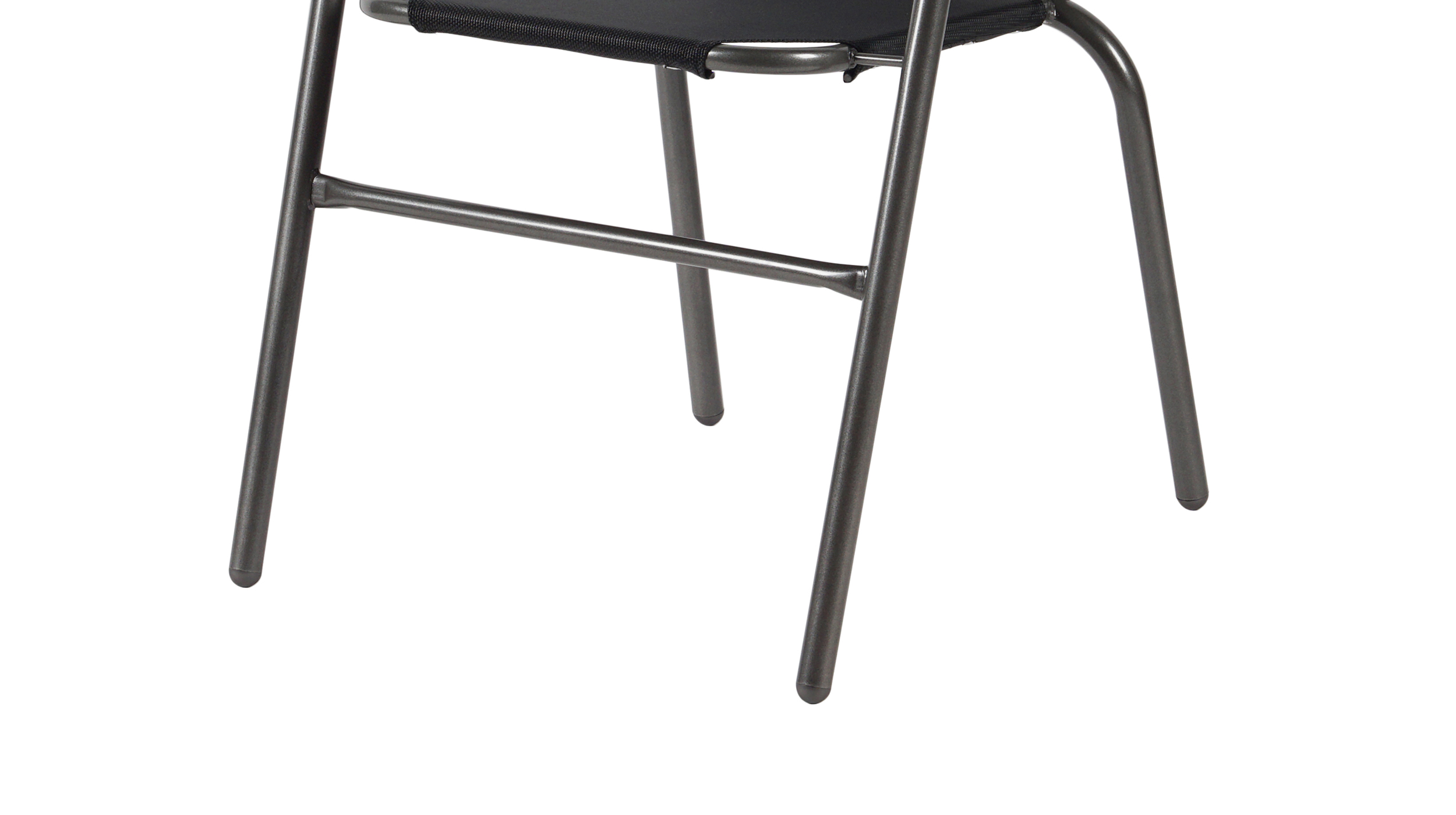 Gartenstuhl anthrazit 54 x 62 cm mit Armlehnen - stapelbar - ELENA