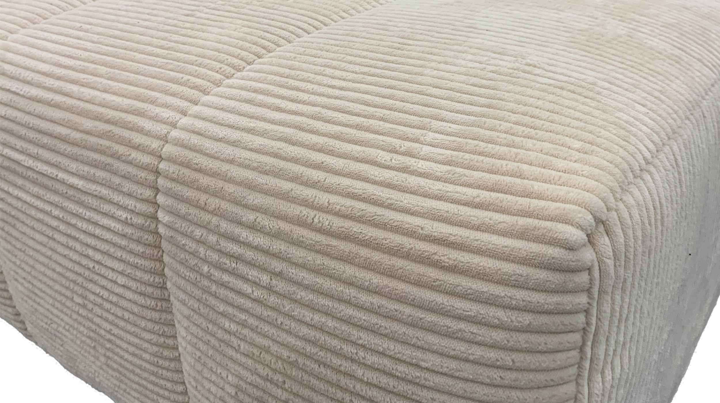 Ecksofa Cord beige ausziehbar - Sitztiefenverstellung 256 cm - OT rechts - SIMPLE Ecksofa Cord beige ausziehbar - Sitztiefenverstellung 256 cm - OT rechts - SIMPLE