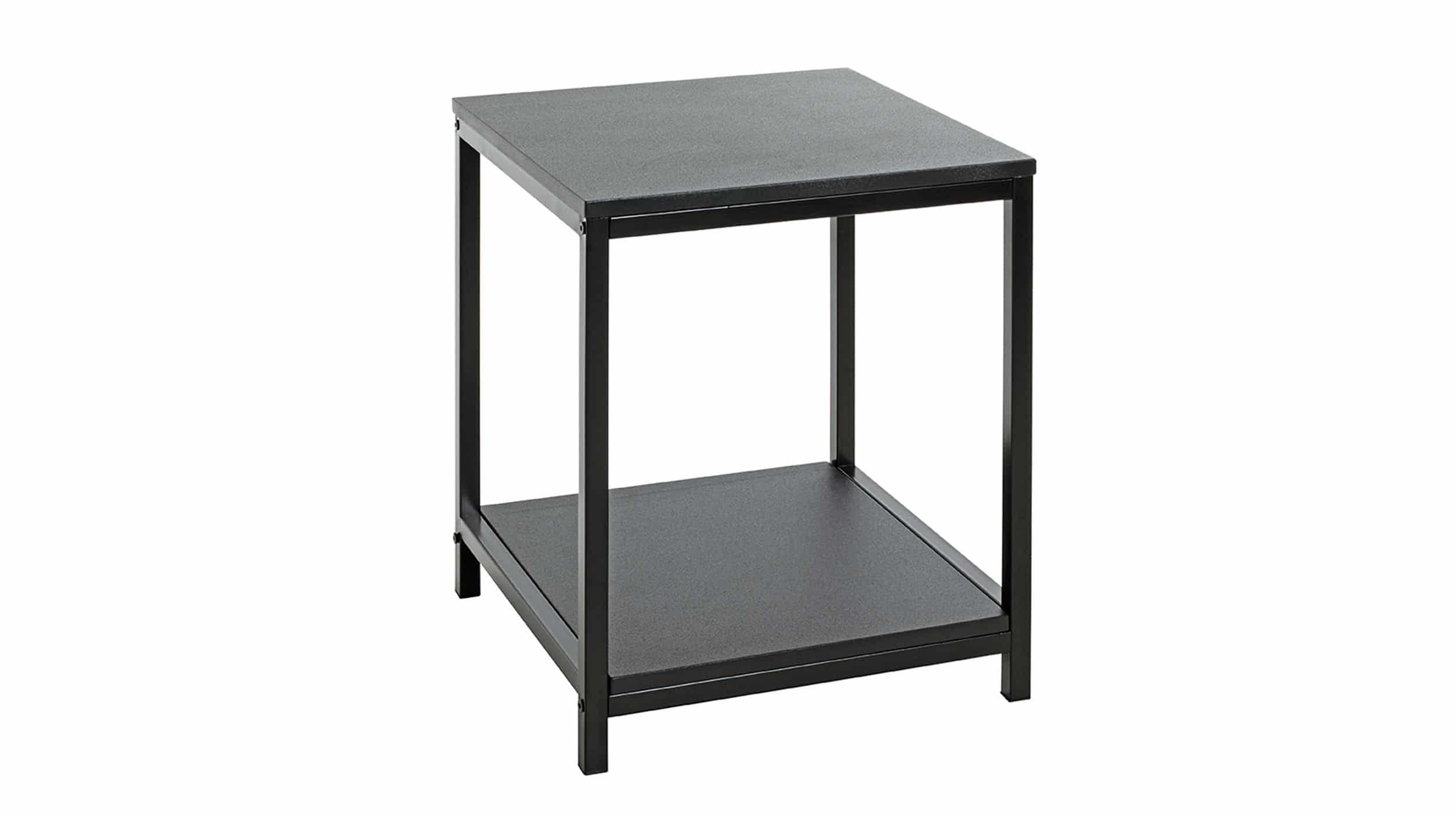 Beistelltisch schwarz quadratisch 40 x 50 x 40 cm - LUGANO