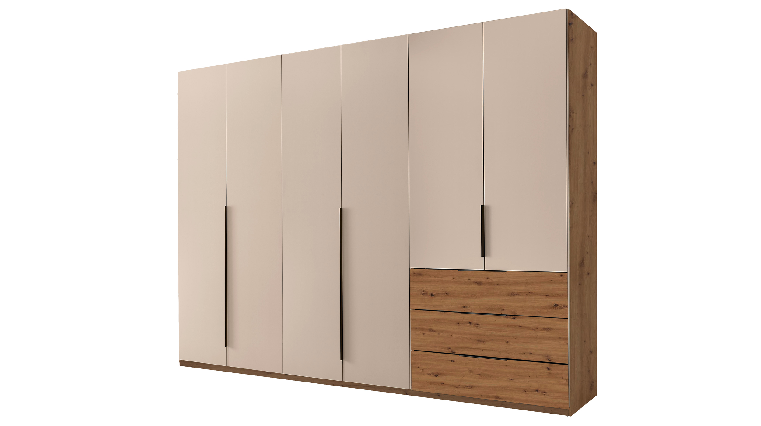 Kleiderschrank Beige-Kaschmir - Eiche - 300 cm - NUKA 