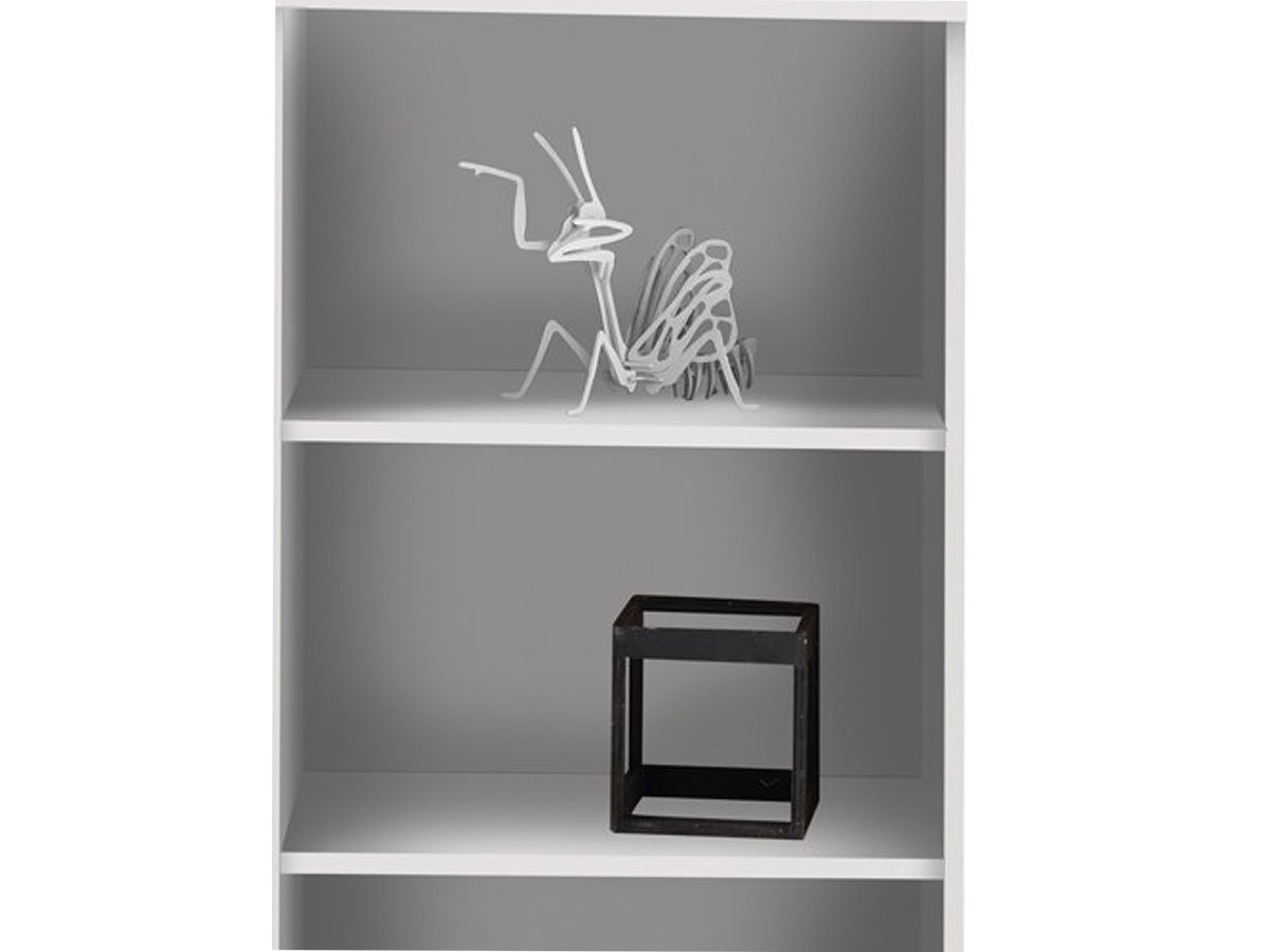 Bücherregal Standregal weiß 54 x 111 cm - 2 Einlegeböden - OPTIMUS