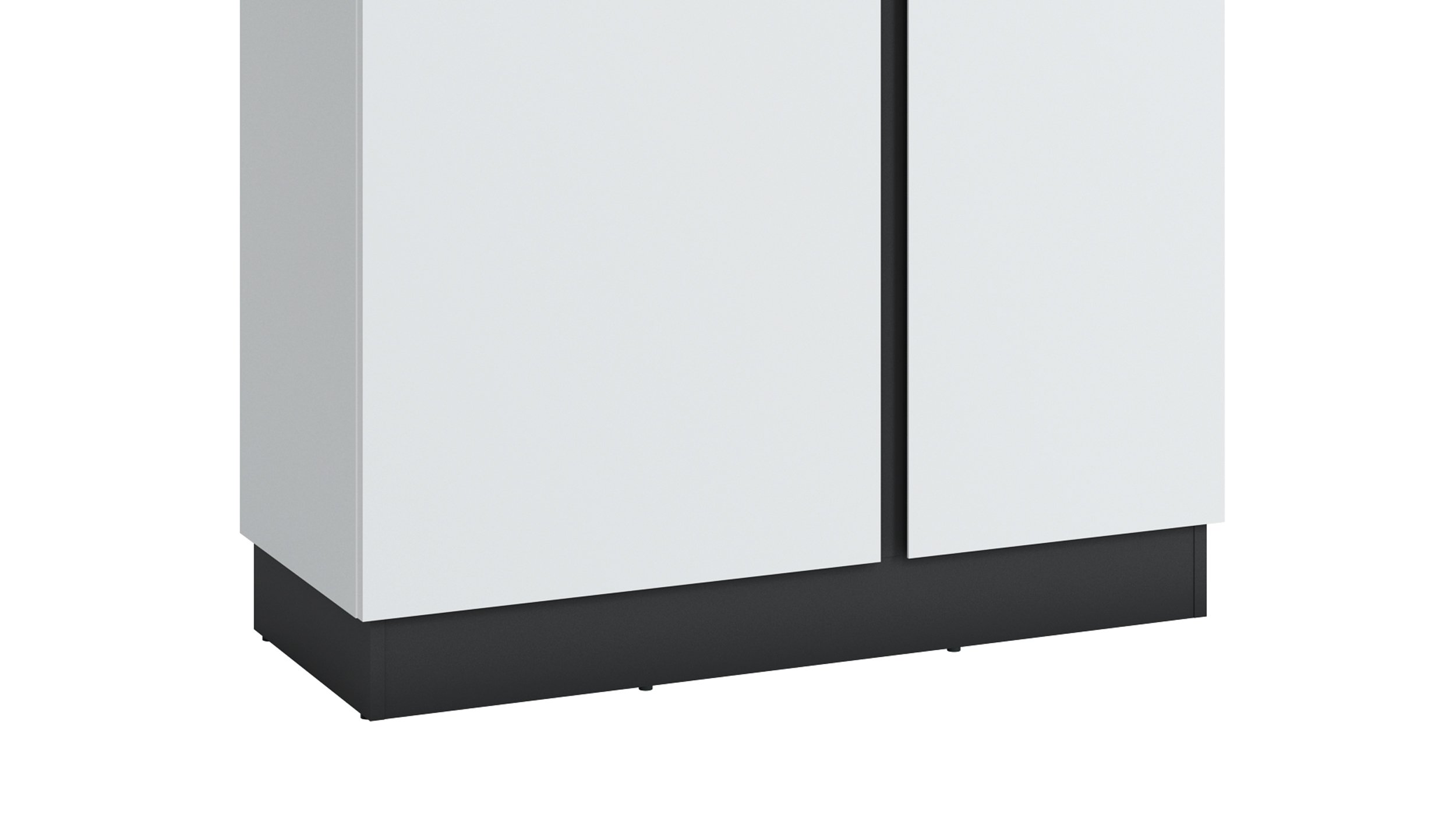 Vitrine mit Glastür alpinweiß B 104 x H 164 cm - CAMPANIA