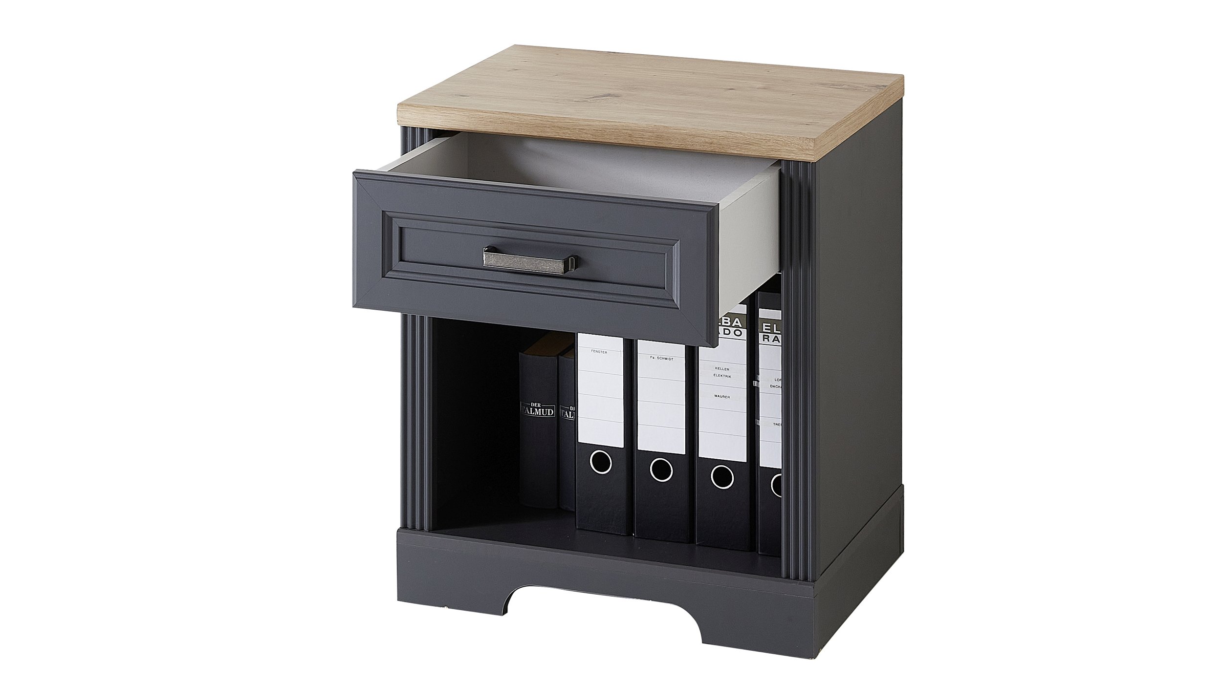 Standcontainer 54 x 62 cm graphit - Artisan Eiche - JASMIN Standcontainer 54 x 62 cm graphit - Artisan Eiche - JASMIN