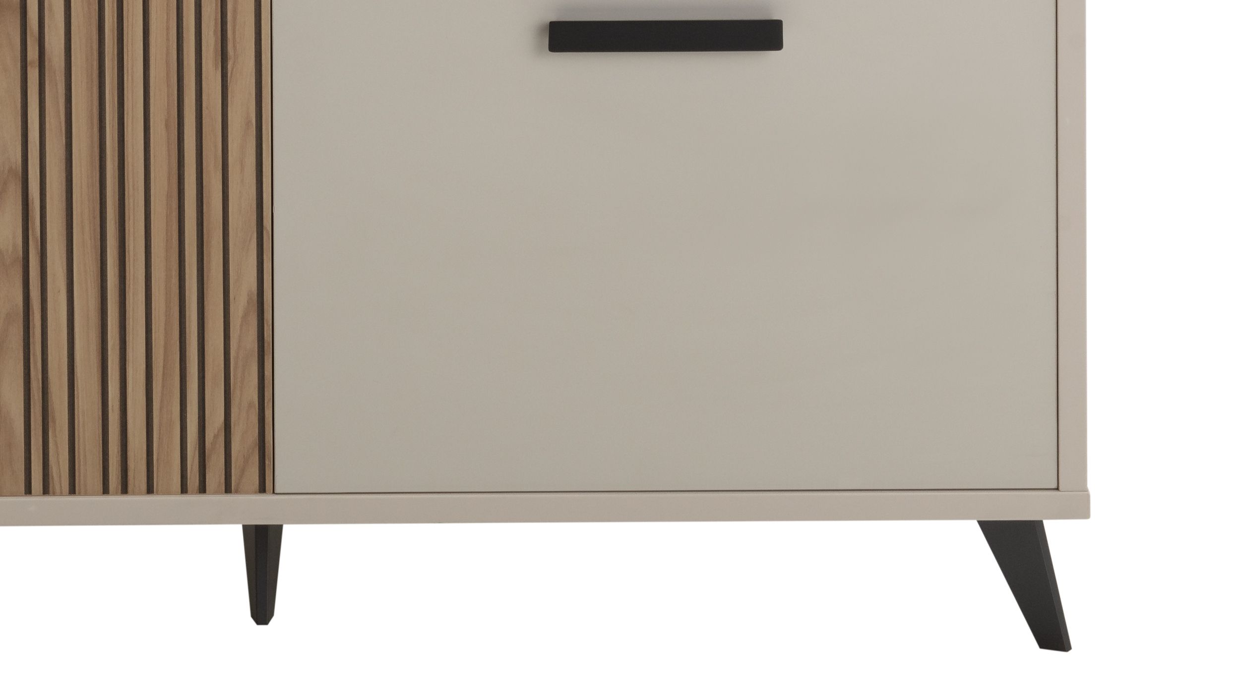 Highboard 2 Türen Eiche - beige - 101 cm - BRAVO