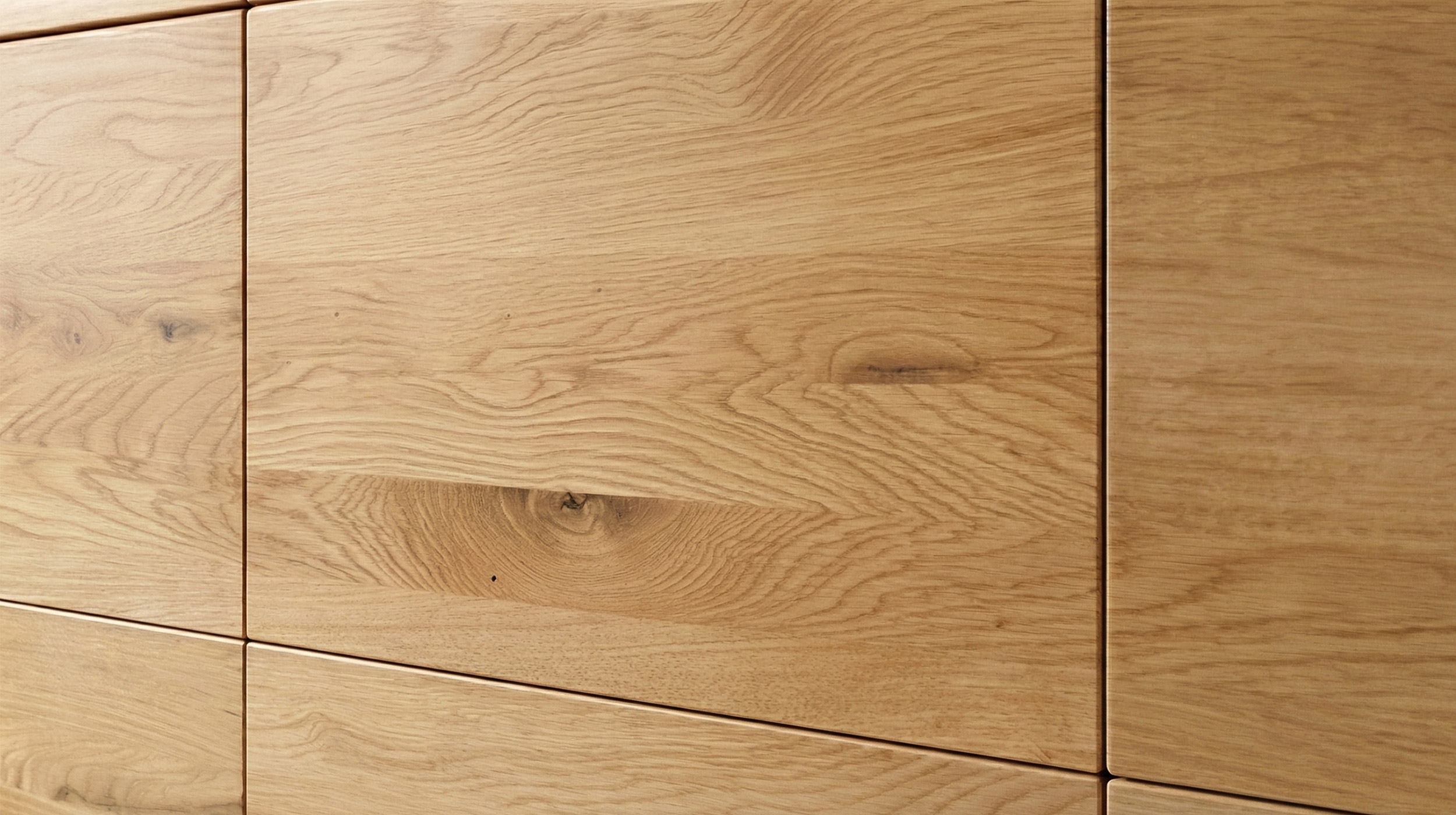 Kommode mit 2 Schubladen Wildeiche massiv geölt 149 cm - SKOV