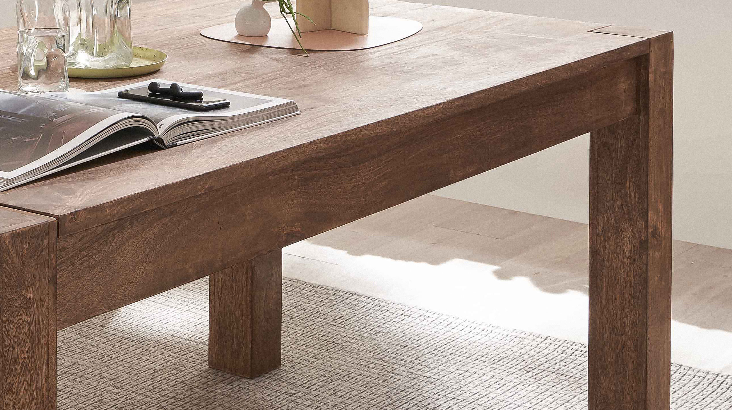 Esstisch Massivholztisch Mango gebeizt 180 x 90 cm - MANGALA