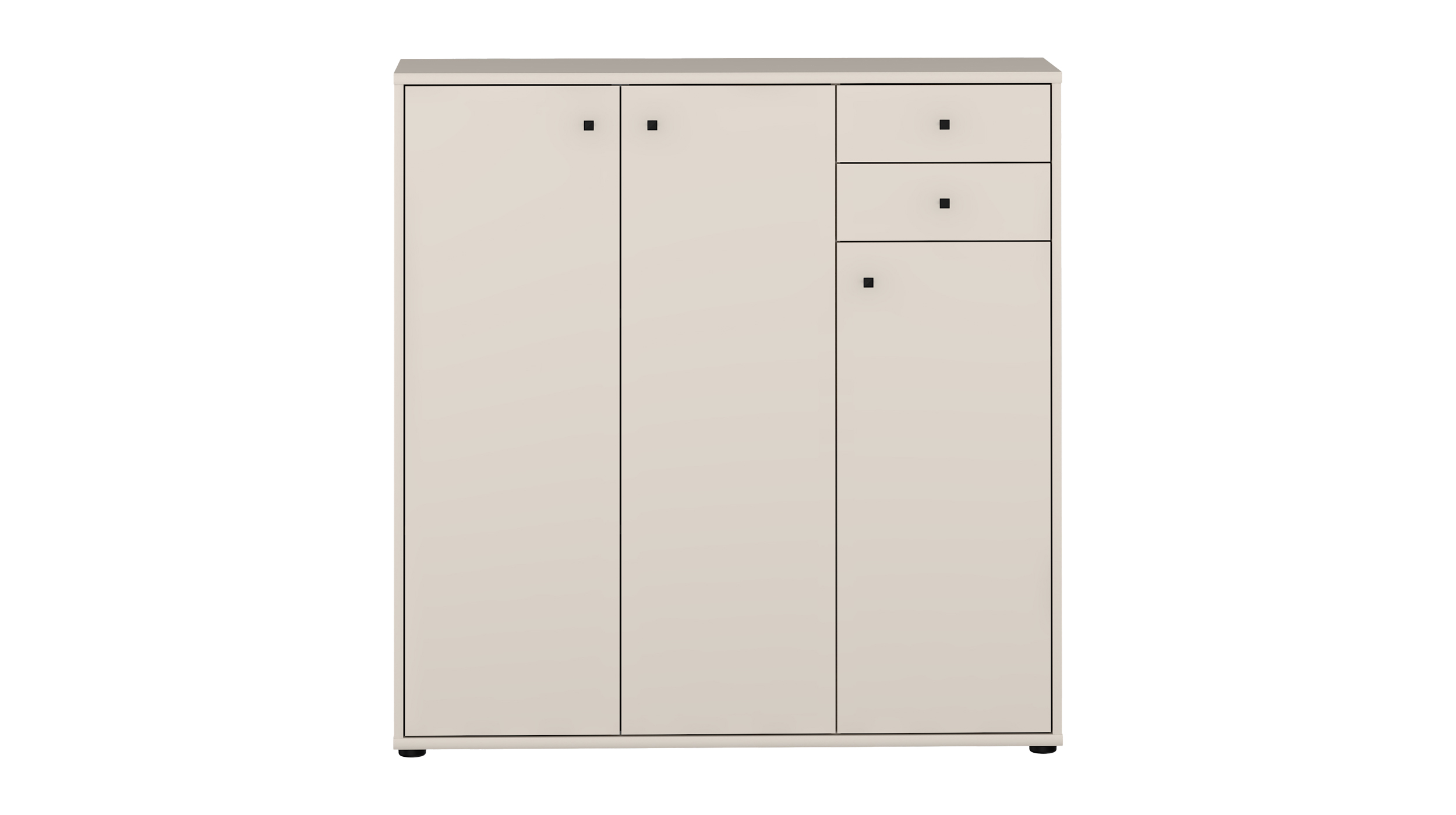 Kommode mit Schubladen beige 111 cm - TEMPRA