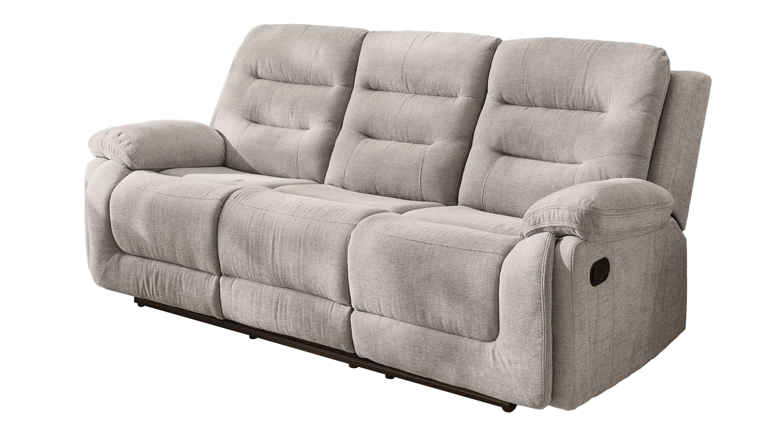 Einzelsofa 3-Sitzer grau 220 cm - mit Relaxfunktion - SYLT