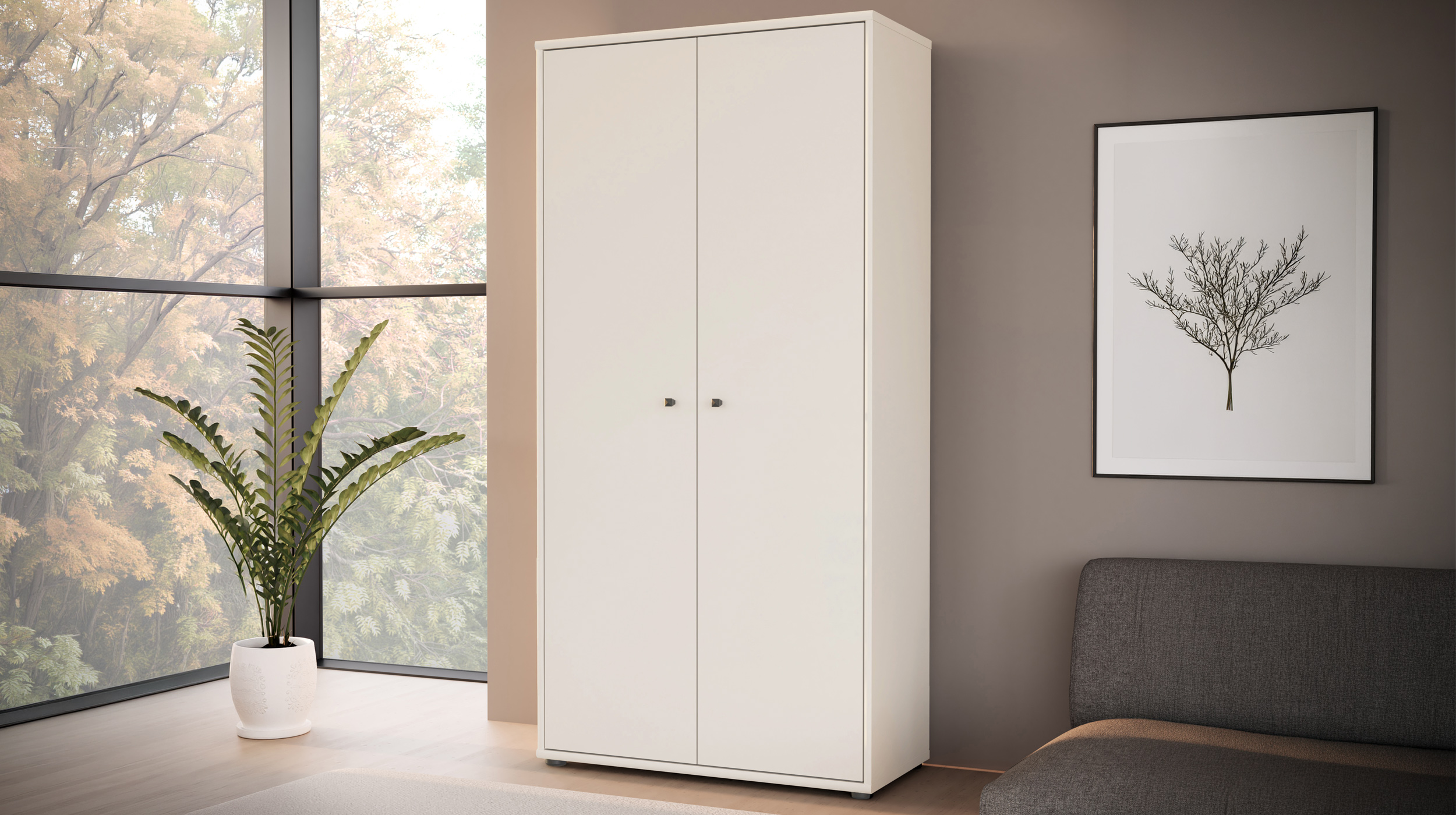 Mehrzweckschrank beige 74 x 35 cm - TEMPRA 