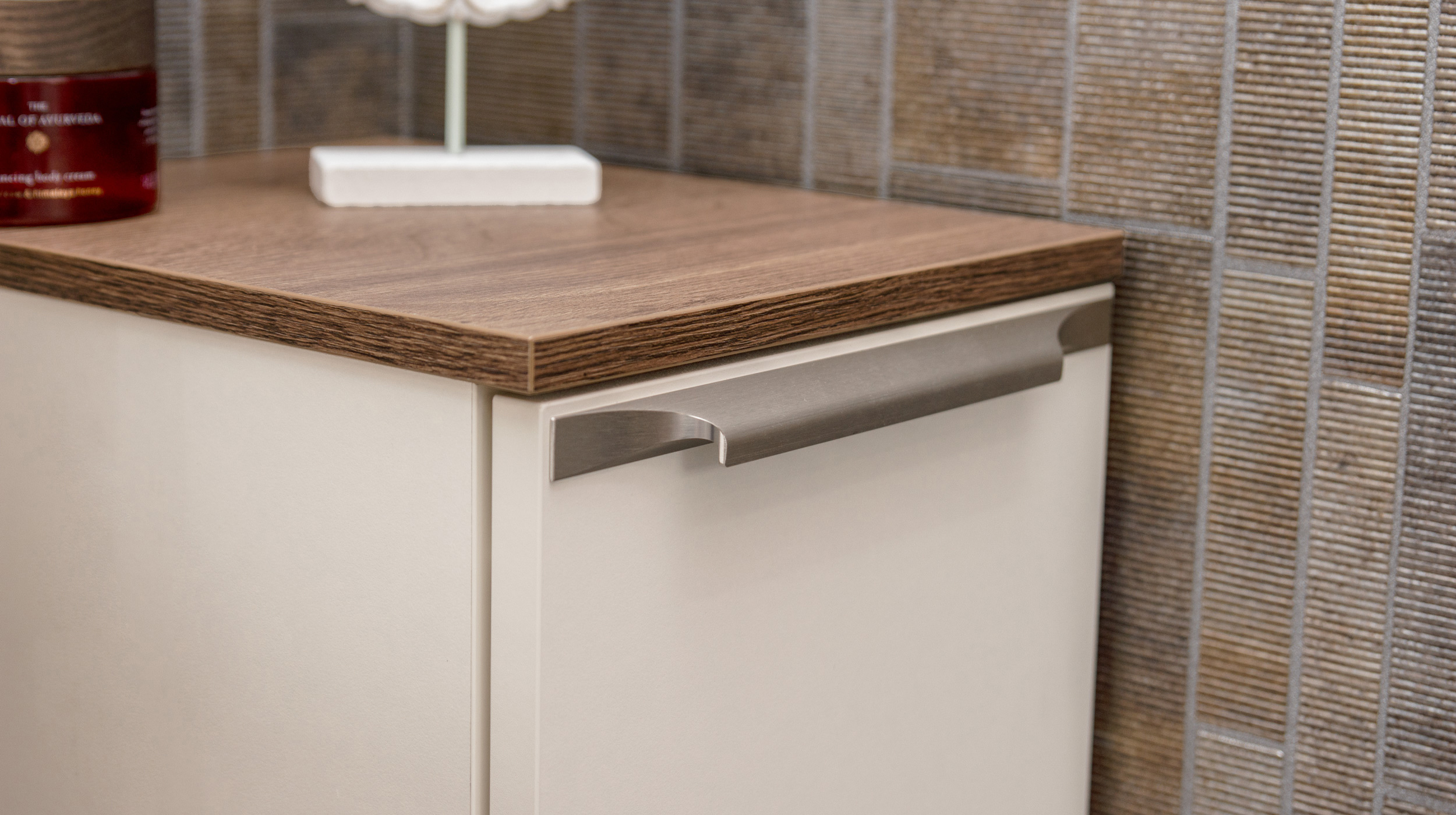 Badmöbel-Set Magnolia - 3 Teile mit MS - Waschtisch 120 cm - LEONEL