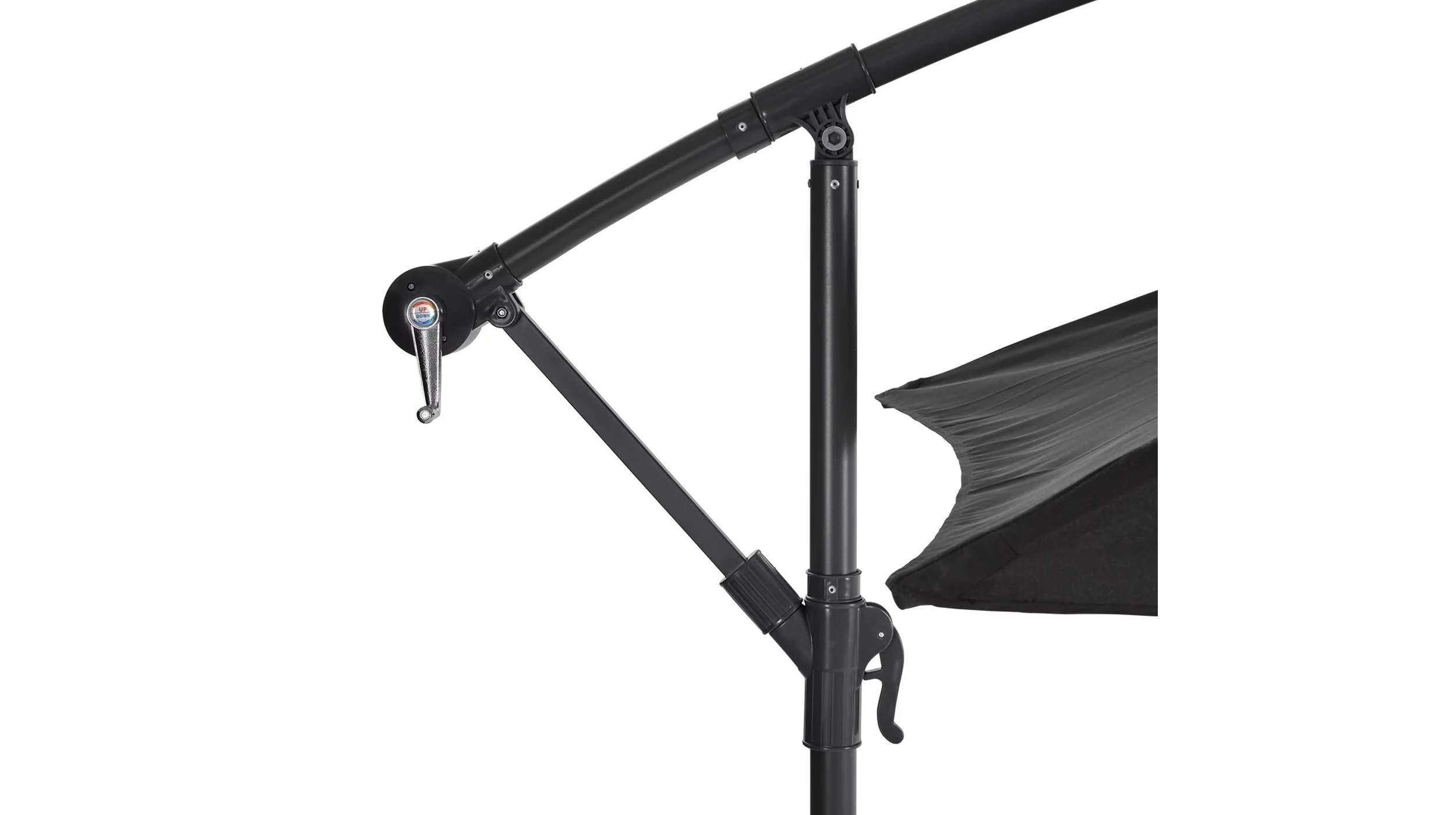 Sonnenschirm Ampelschirm - anthrazit - 300 cm - SUN