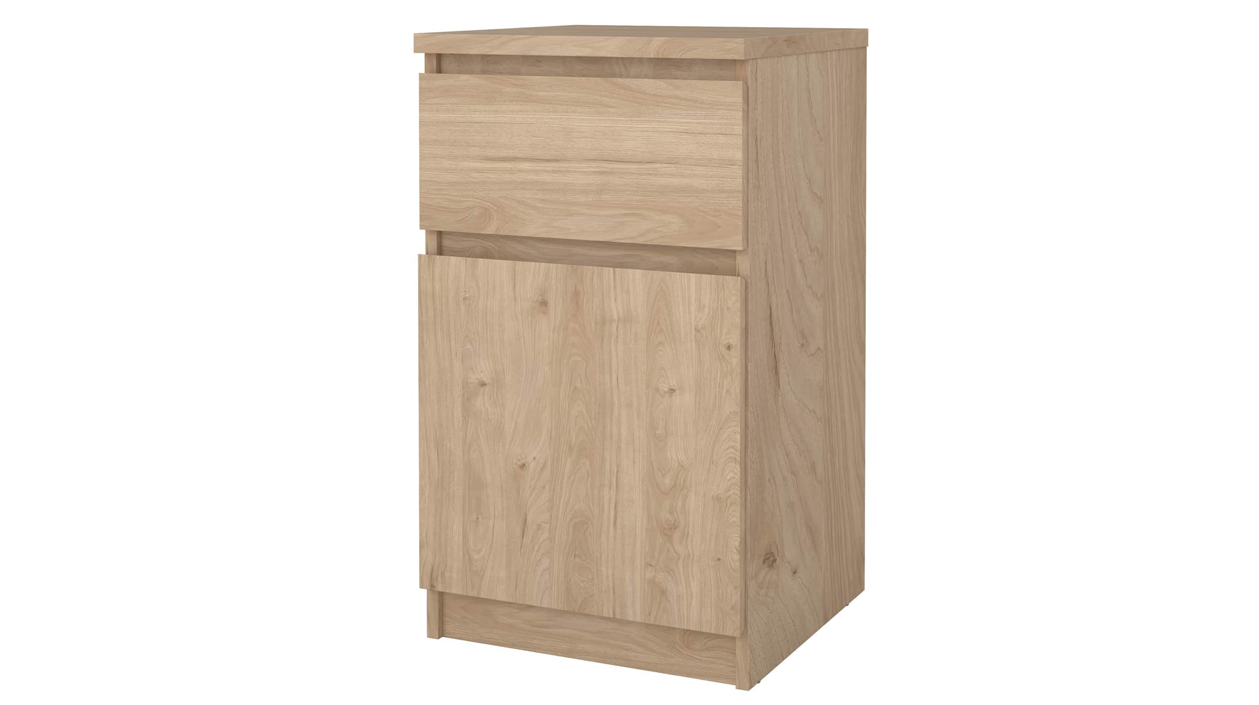 Nachttisch Jackson Hickory 40 x 70 cm 1 Schublade - NAIA