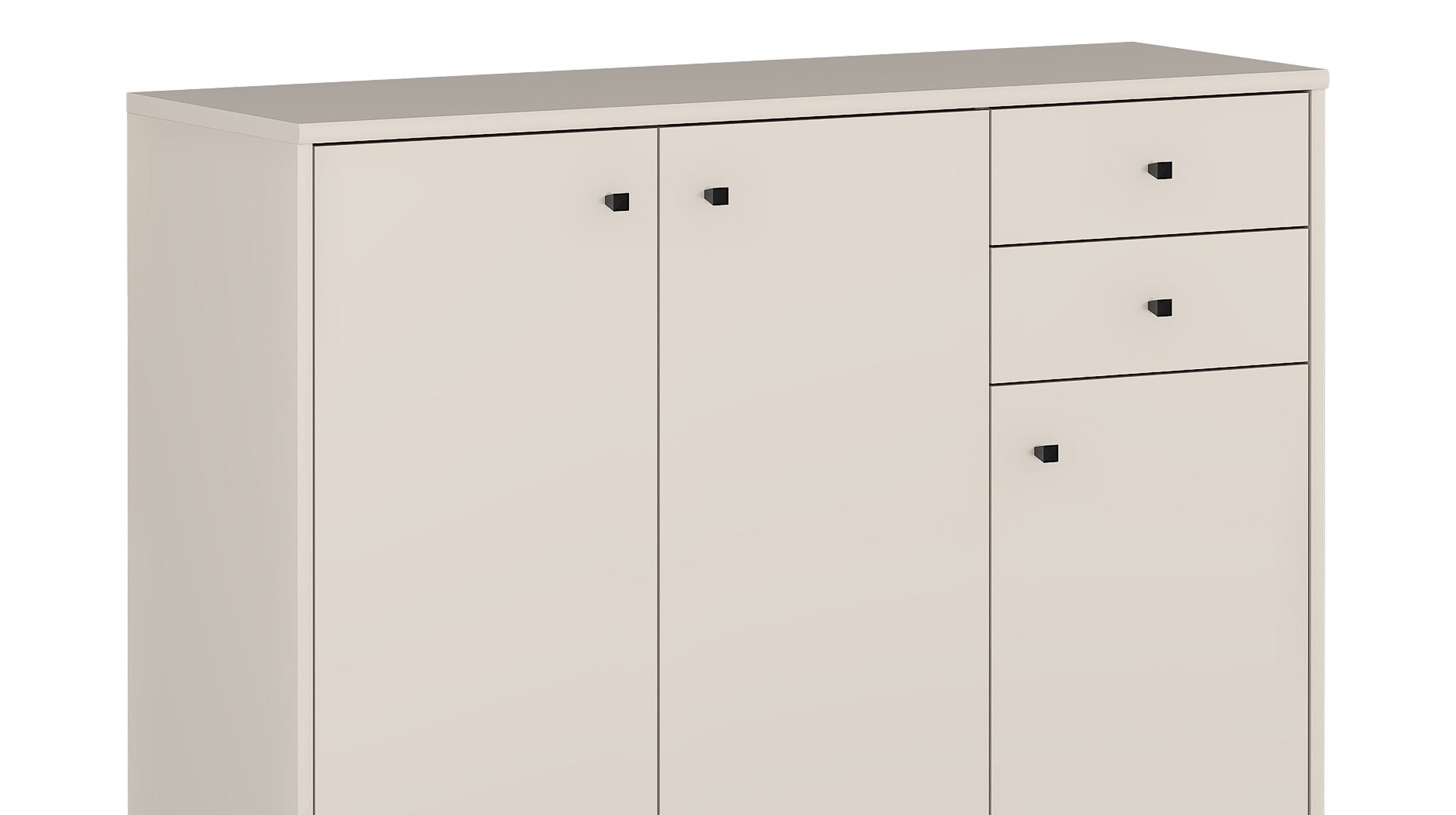 Kommode mit Schubladen beige 111 cm - TEMPRA