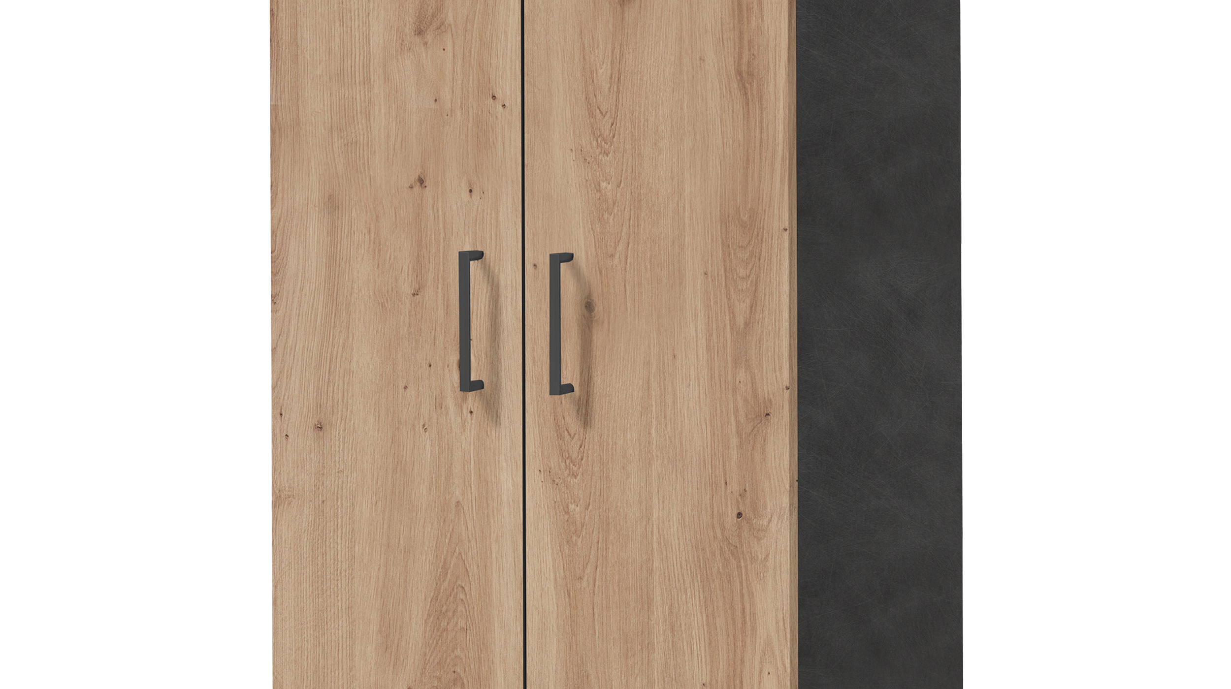 Garderobenschrank anthrazit Artisan Eiche 195 cm - BRISTOL