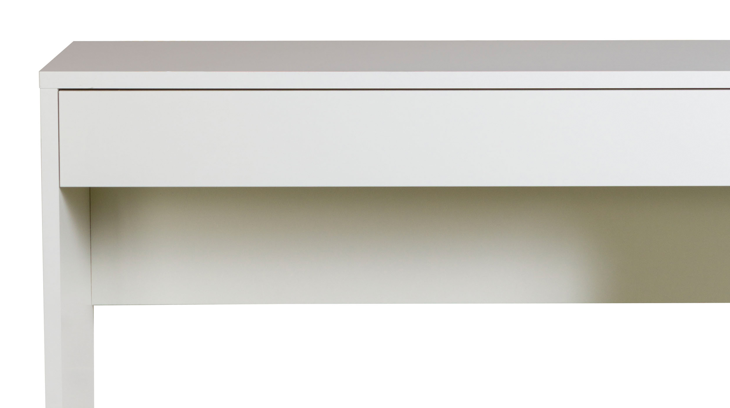 Schminktisch mit Schublade weiß Hochglanz 100 cm - ESPRESSO