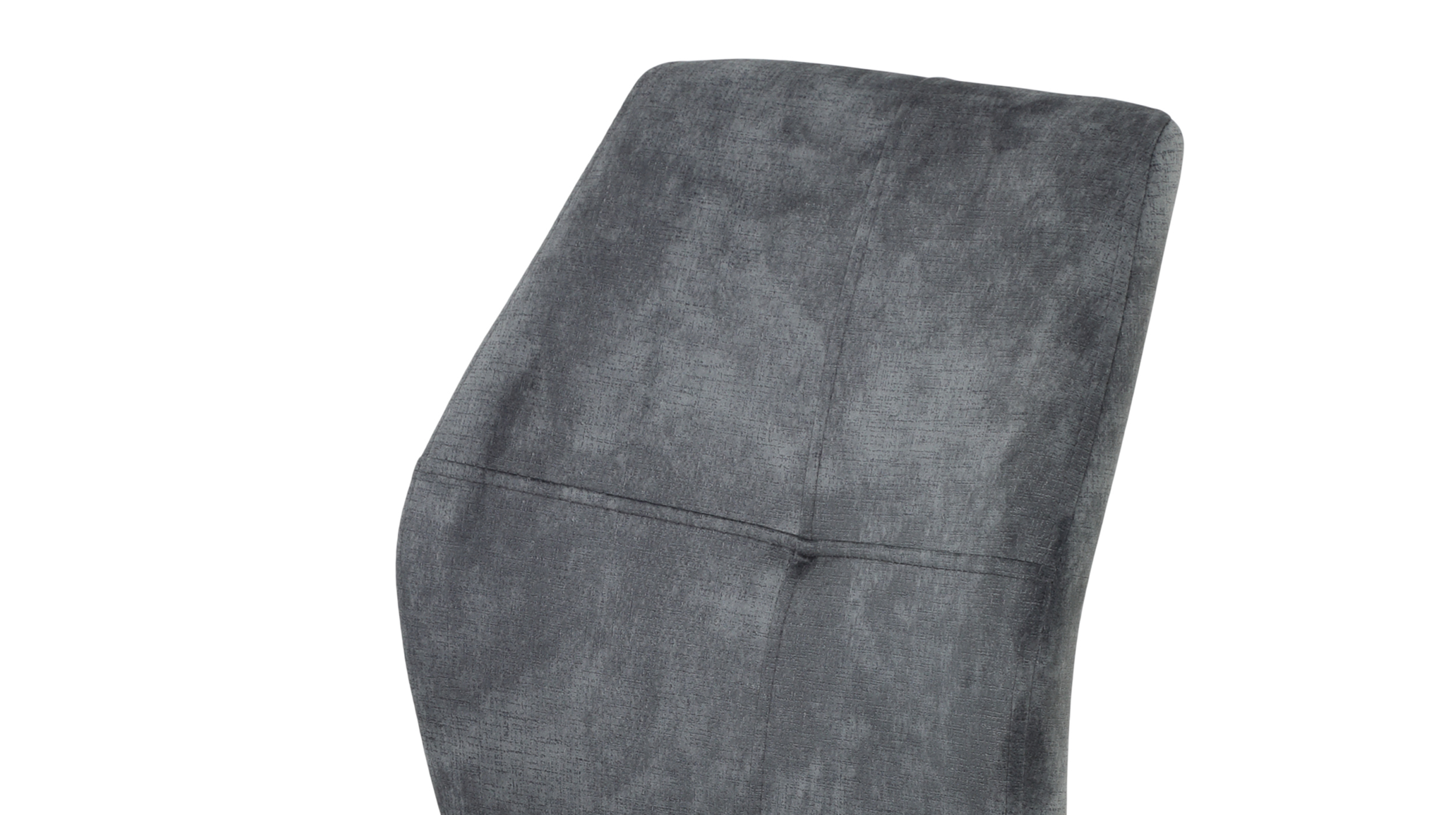 Polsterstuhl anthrazit Metallgestell - Microfaser - drehbar - ALLY