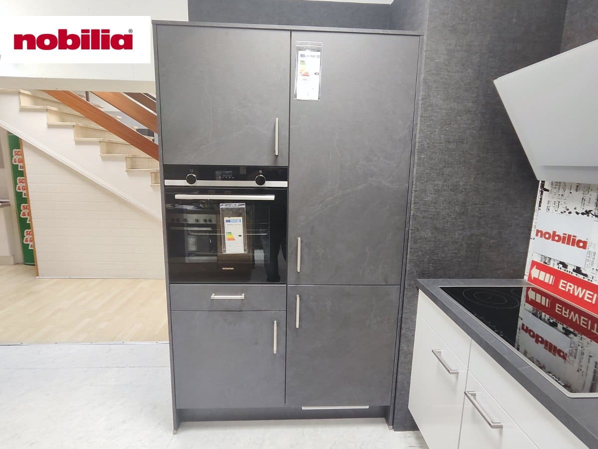 Eckküche 220 + 120 cm - mit Geräten - Küchenfronten Lack Hochglanz - FOCUS