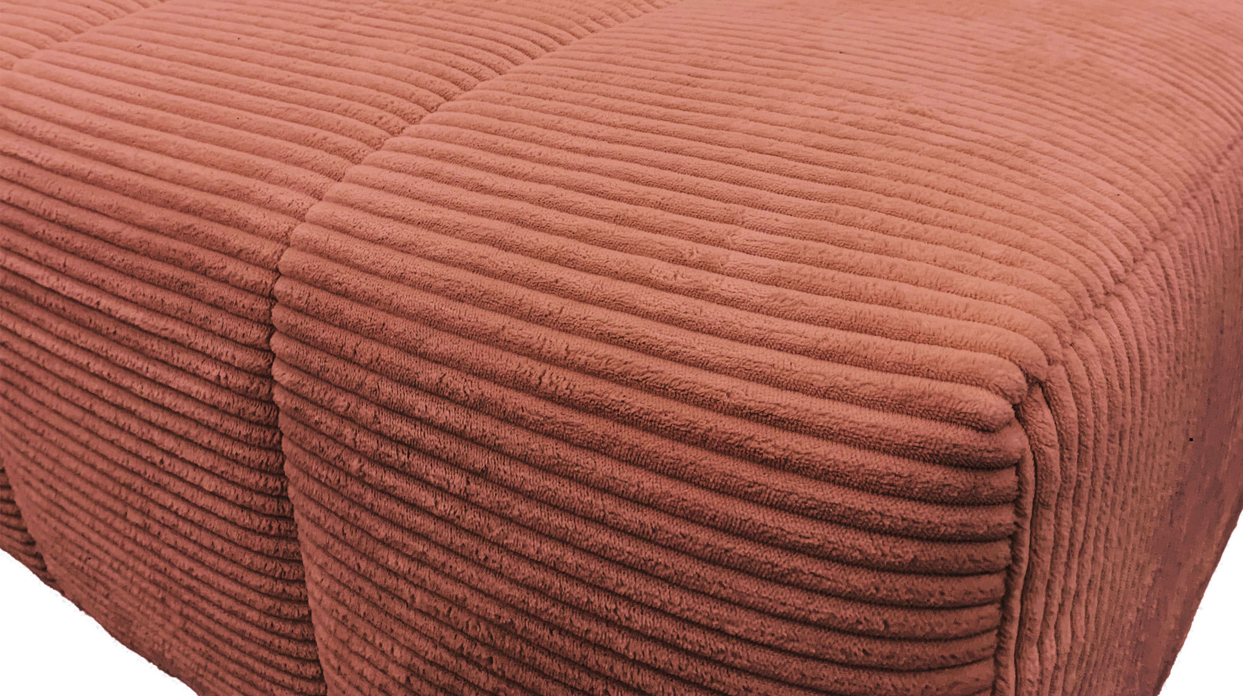 Ecksofa Cord rost ausziehbar - Sitztiefenverstellung 256 cm - OT rechts - SIMPLE Ecksofa Cord rost ausziehbar - Sitztiefenverstellung 256 cm - OT rechts - SIMPLE