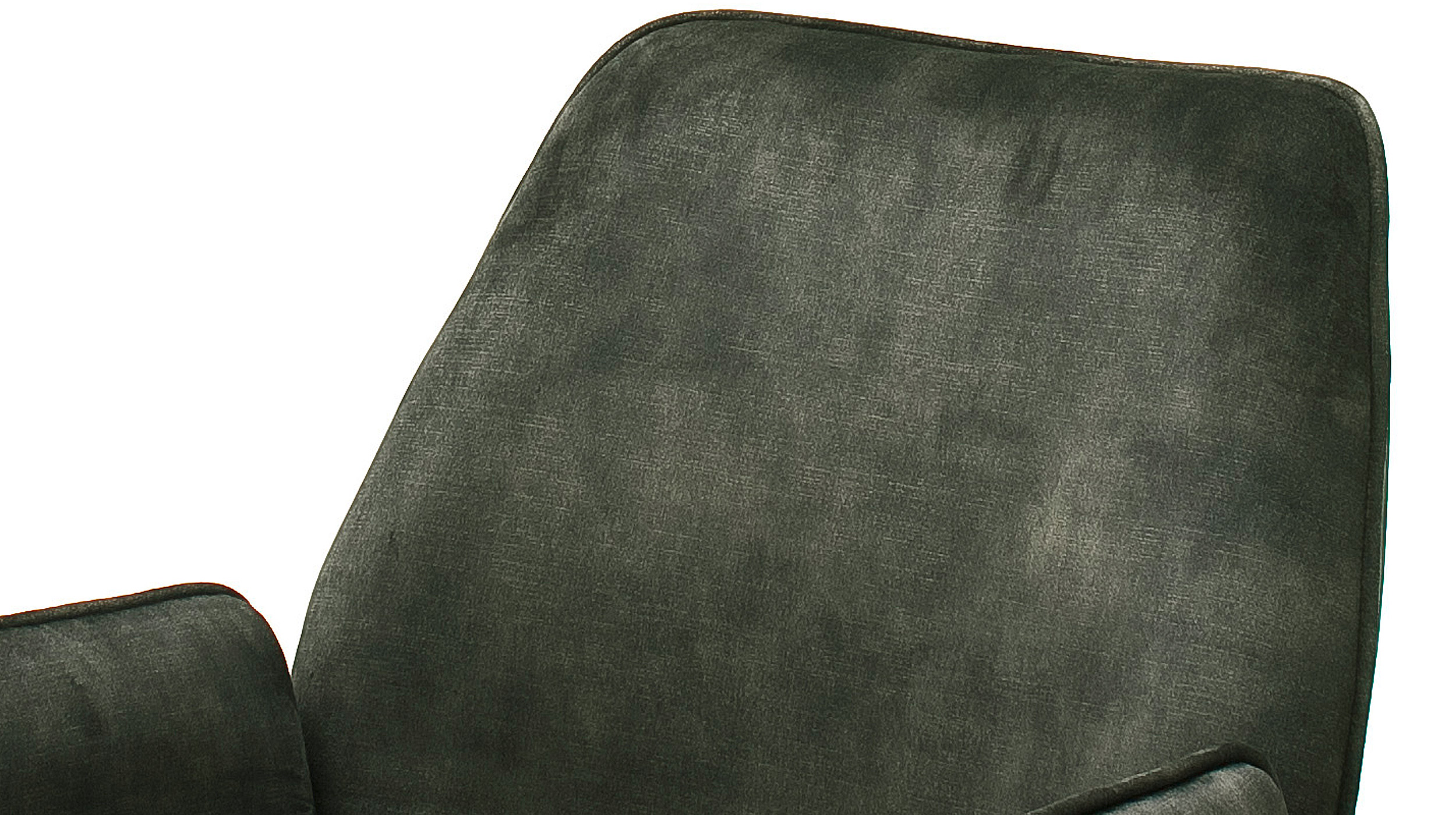 Armlehnstuhl olive Drehstuhl Veloursoptik - OTTAWA