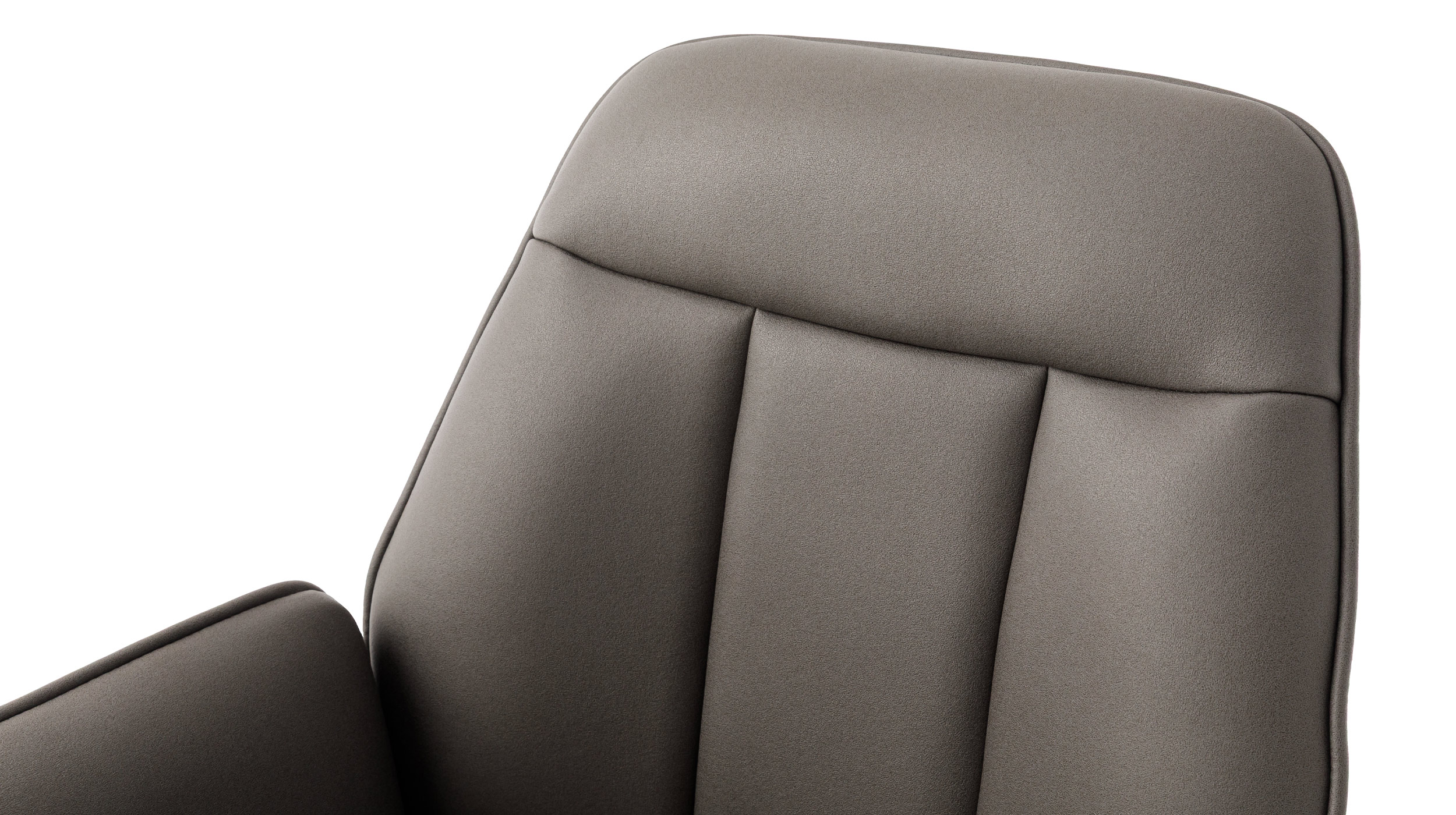 Armlehnstuhl anthrazit Drehstuhl Microfaser - RAFAELA