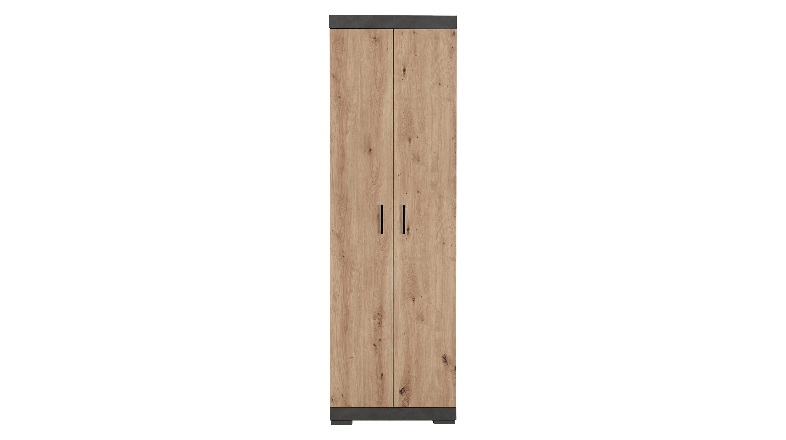 Garderobenschrank anthrazit Artisan Eiche 195 cm - BRISTOL