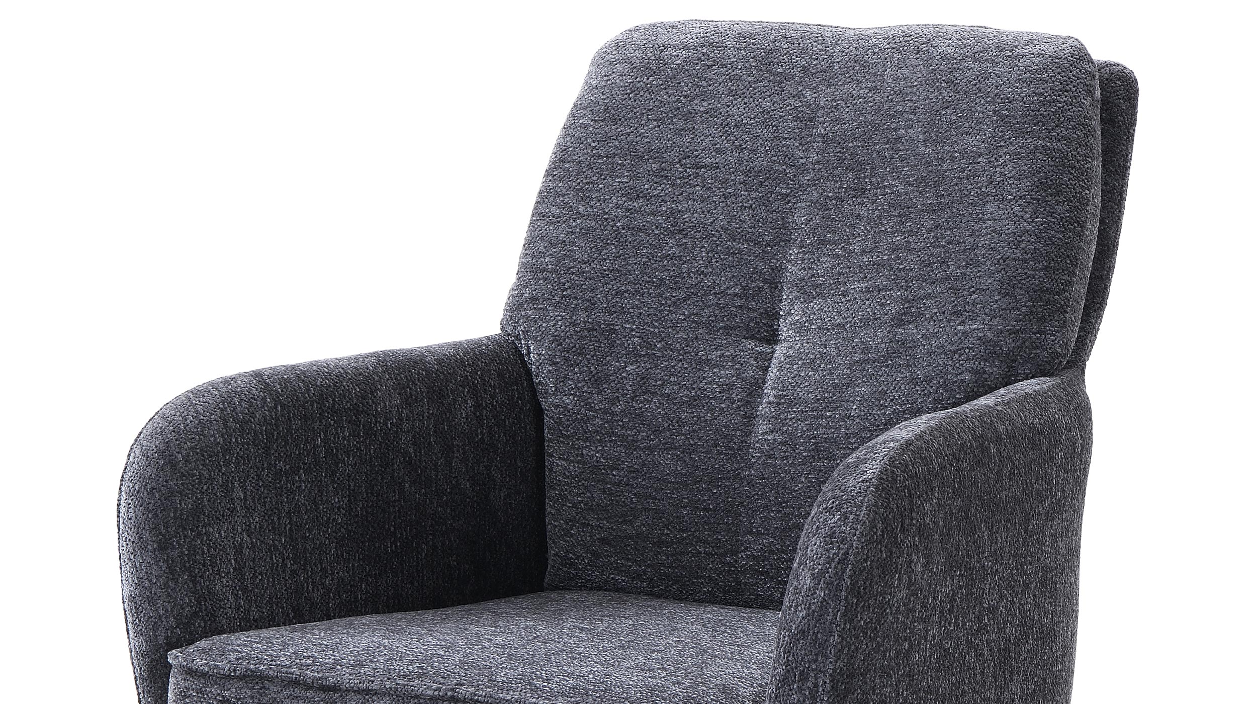 Armlehnstuhl anthrazit Drehstuhl Taschenfederkern - JÖRDIS