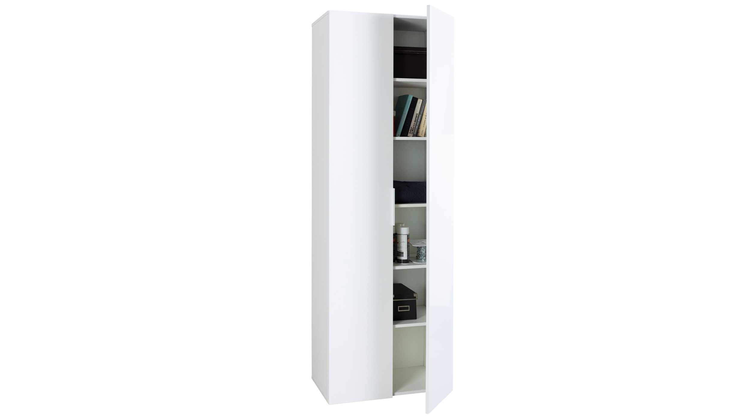 Mehrzweckschrank weiß Hochglanz 69 x 200 cm - ESPRESSO