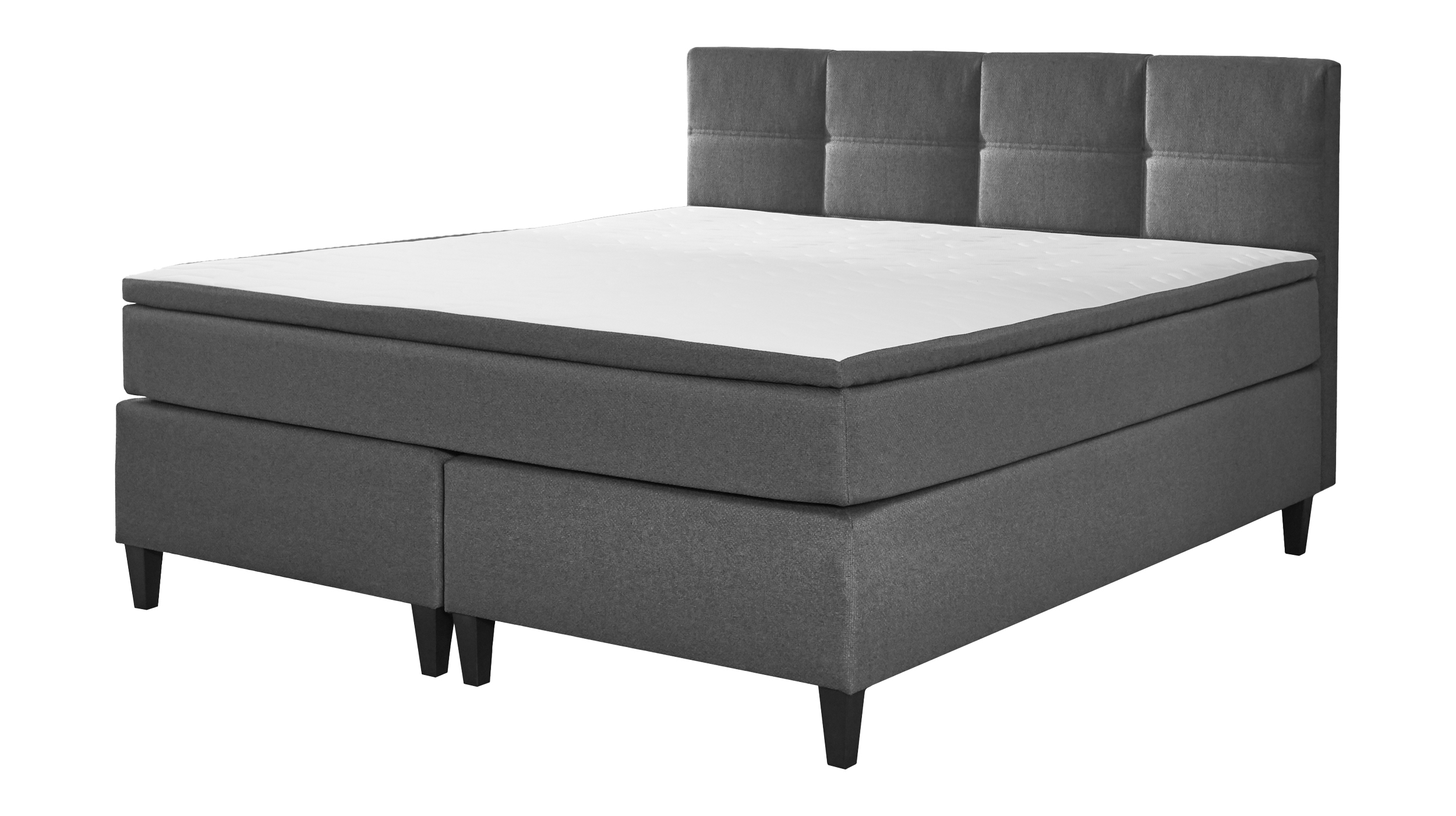 Boxspringbett 180 x 200 cm anthrazit - MONTREAL