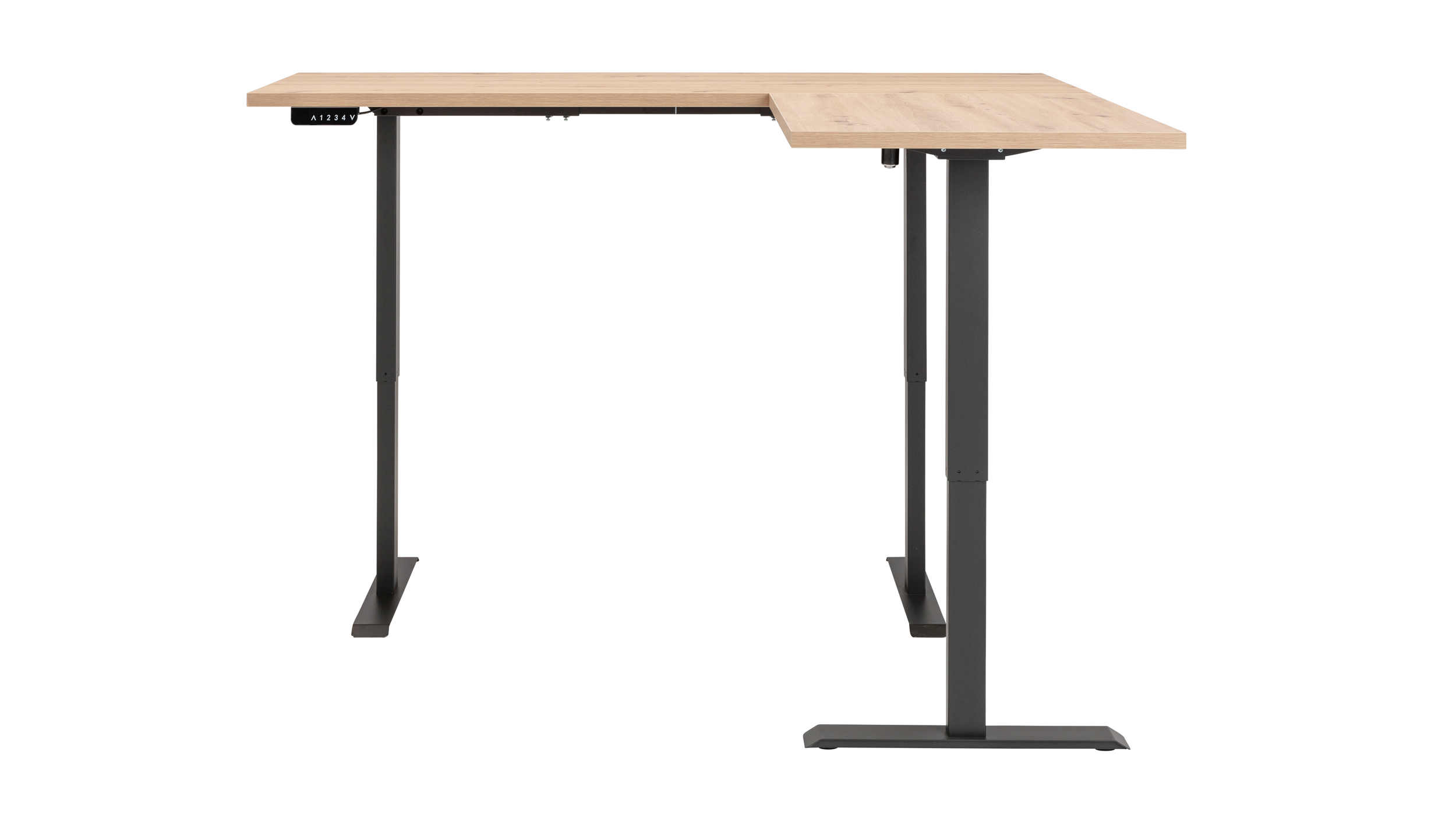Eckschreibtisch höhenverstellbar Artisan Eiche 180 cm - ENERGIA
