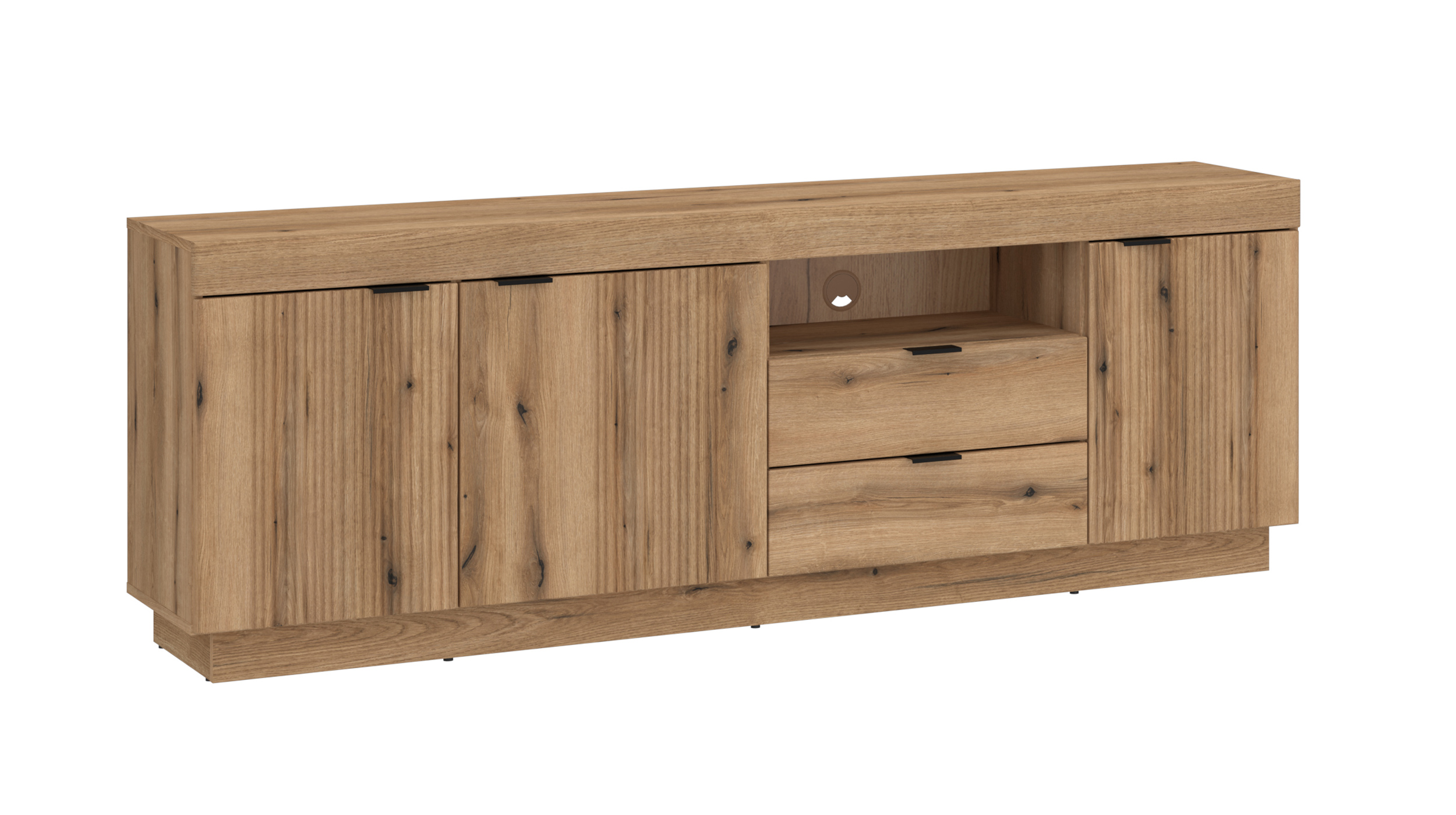 TV-Lowboard Coast Evoke Eiche - 186 cm - DELAMAR  TV-Lowboard Coast Evoke Eiche - 186 cm - DELAMAR