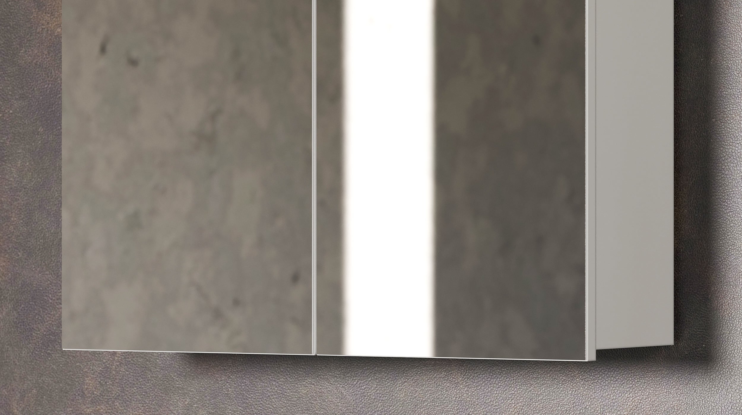 Spiegelschrank weiß hochglanz 60 cm - AMANDA