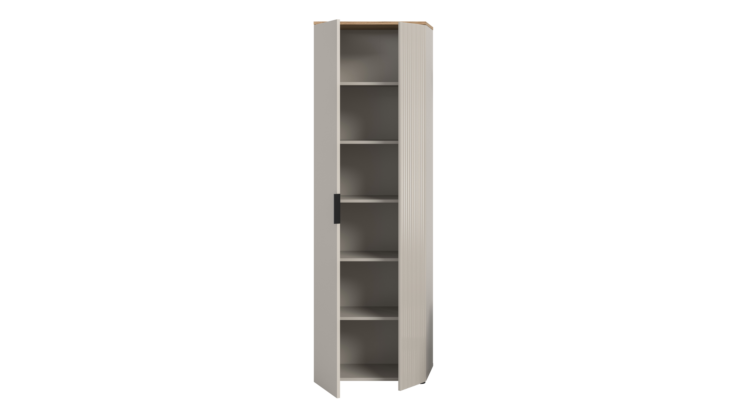 Garderobenschrank mit Schublade beige Evoke Eiche 190 cm -- SLIDE