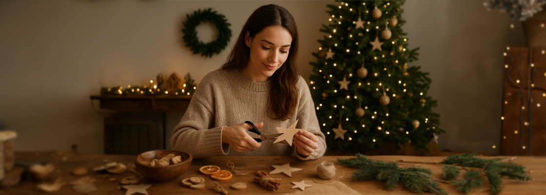 Weihnachtsdeko nachhaltig selbst basteln Die Möbelfundgrube