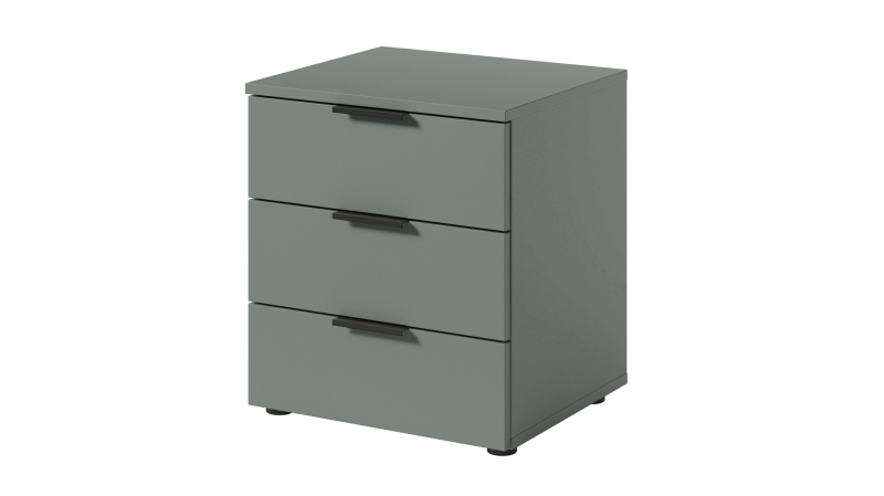 Nachttisch grün 45 x 40 cm Nachtkommode - LINZ