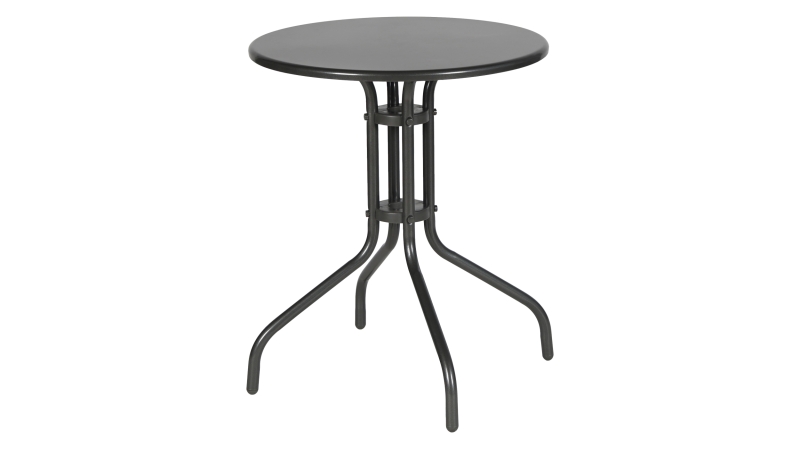 Gartentisch rund anthrazit 60 x 60 cm - RENI