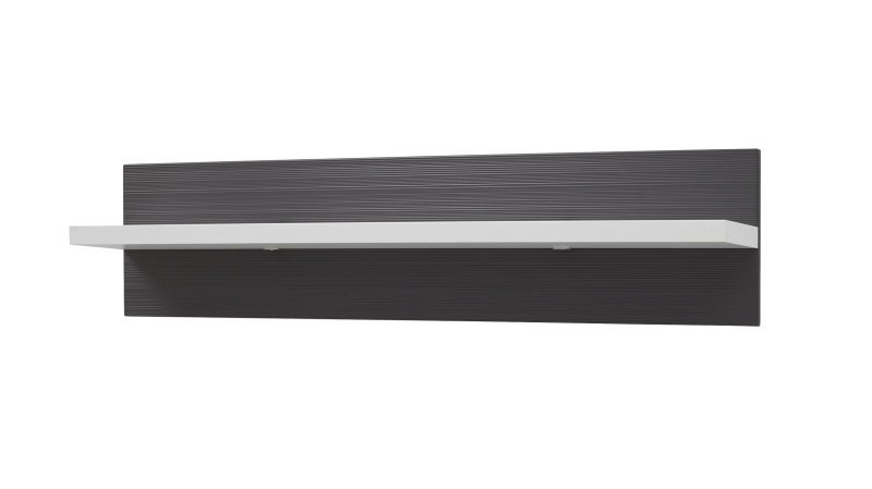 Wandboard weiß hochglanz graphit 133 cm - CABANA