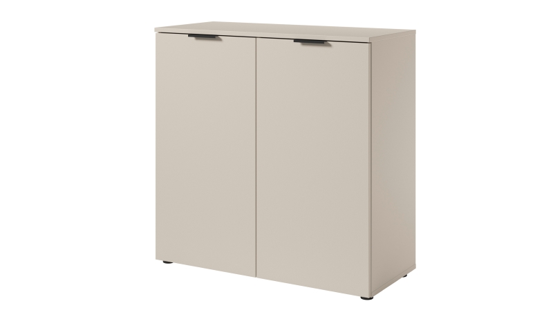 Kommode beige 90 x 40 cm - 2-türig - LINZ