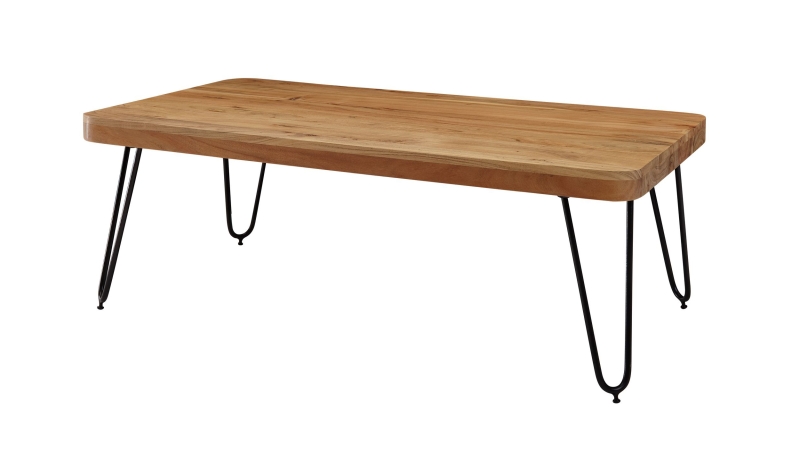 Couchtisch Akazie massiv lackiert 115 x 60 cm - BERIT