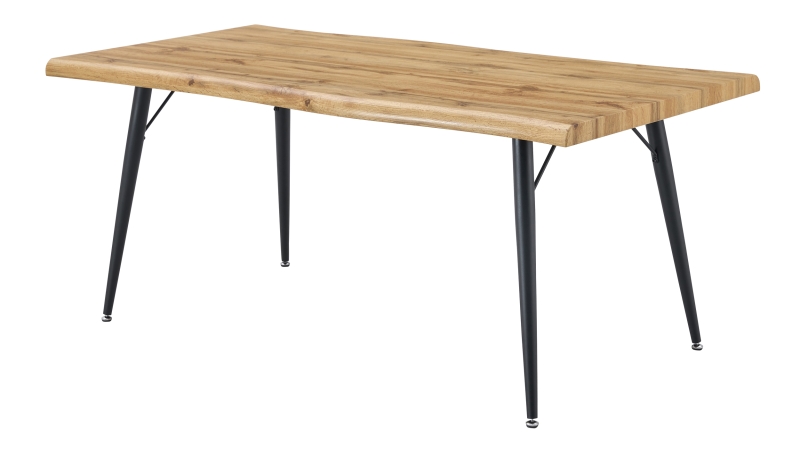 Esstisch Baumkantentisch Optik 180 x 90 cm Wildeiche - TAILIN