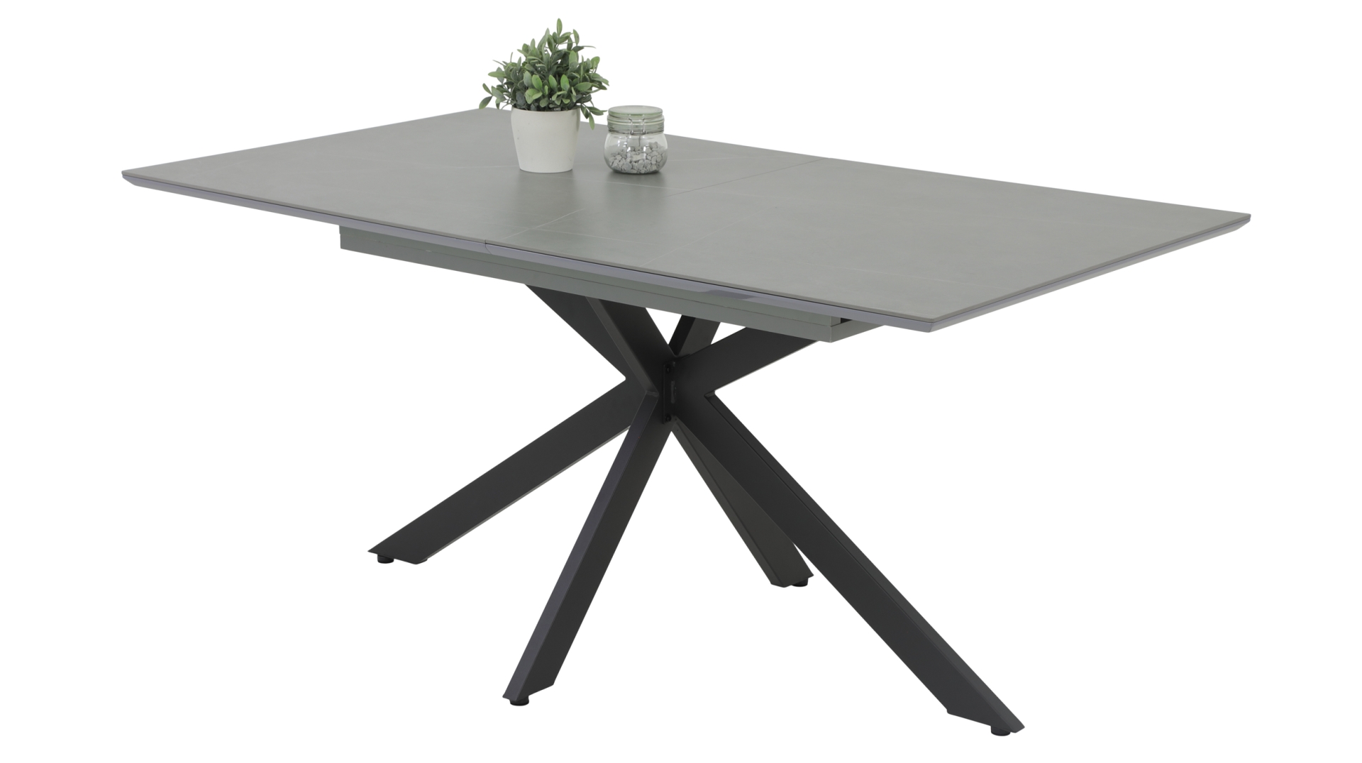 Spannende Esstisch Oval Ausziehbar Grau Bild