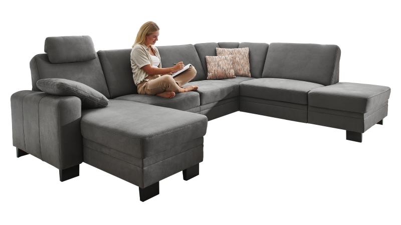 Couchliebe® Wohnlandschaft planbar - anthrazit - Premium Version - CINCINATTI