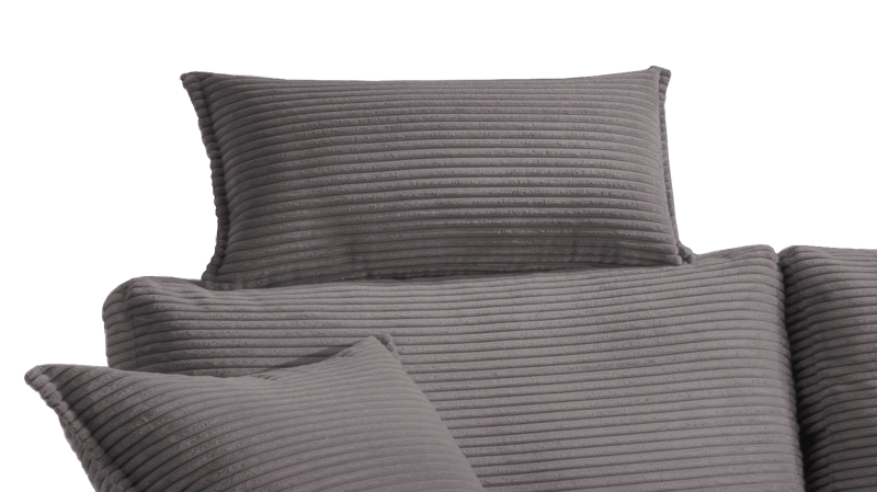 Kopfstütze Cord grau - 75 x 52 cm - SUMMER