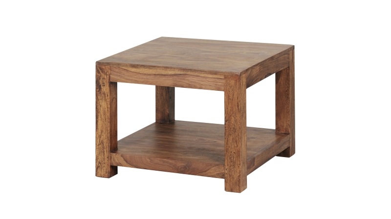 Couchtisch Sheesham massiv gebeizt 60 x 60 cm - MAIJA 